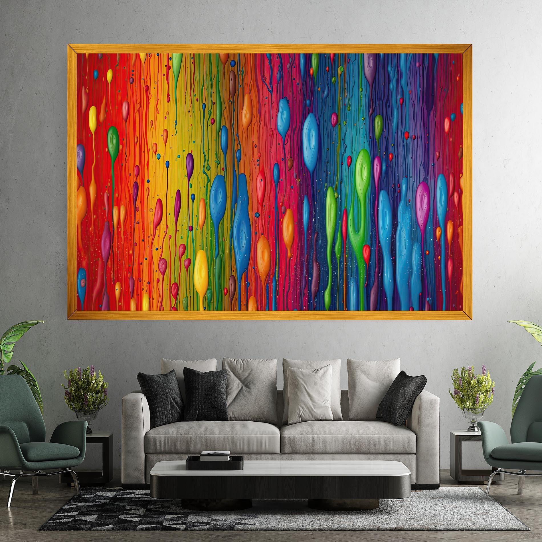 Tablou Canvas Abstract Rainbow Pattern mockup 7