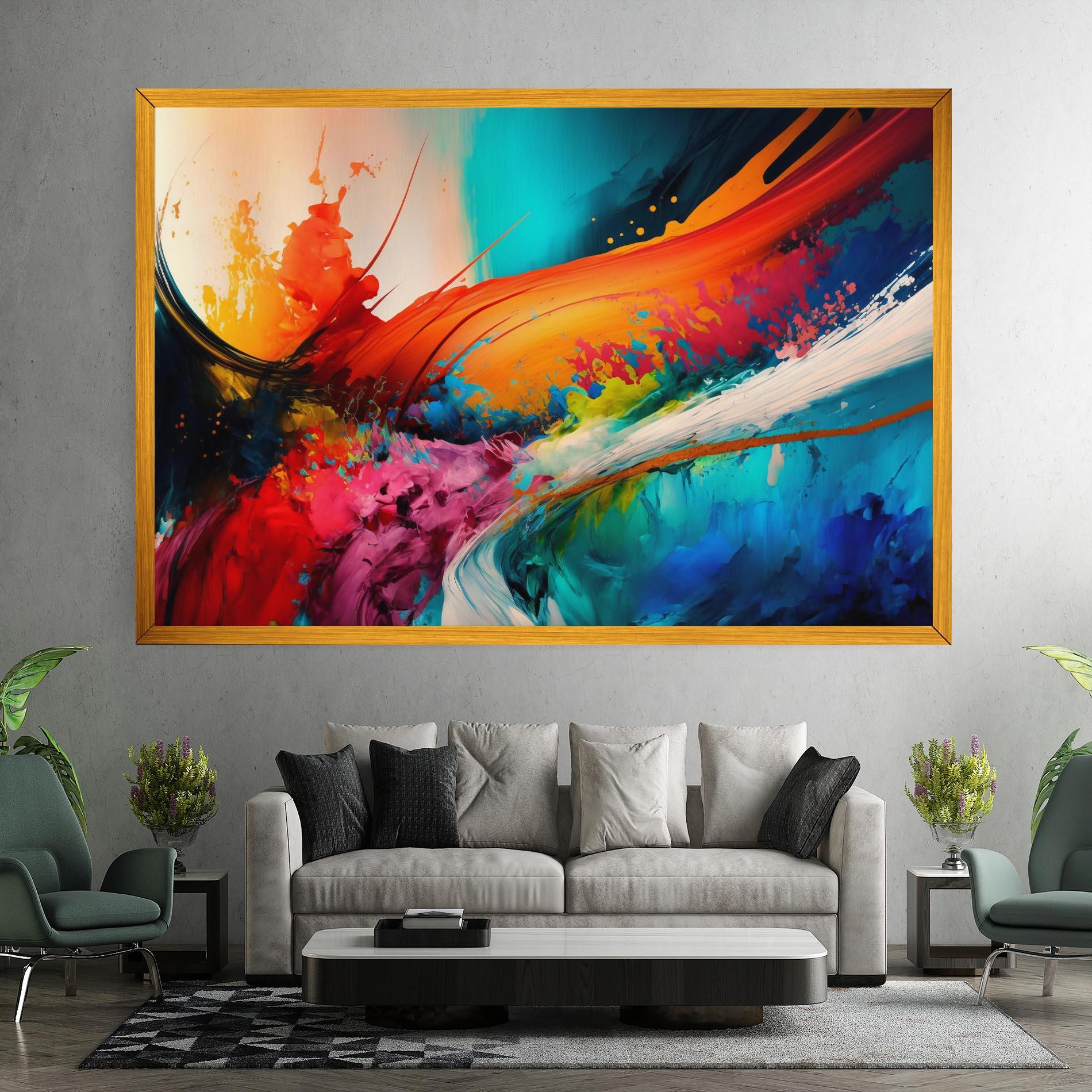 Tablou Canvas Art Brush Strokes mockup 7