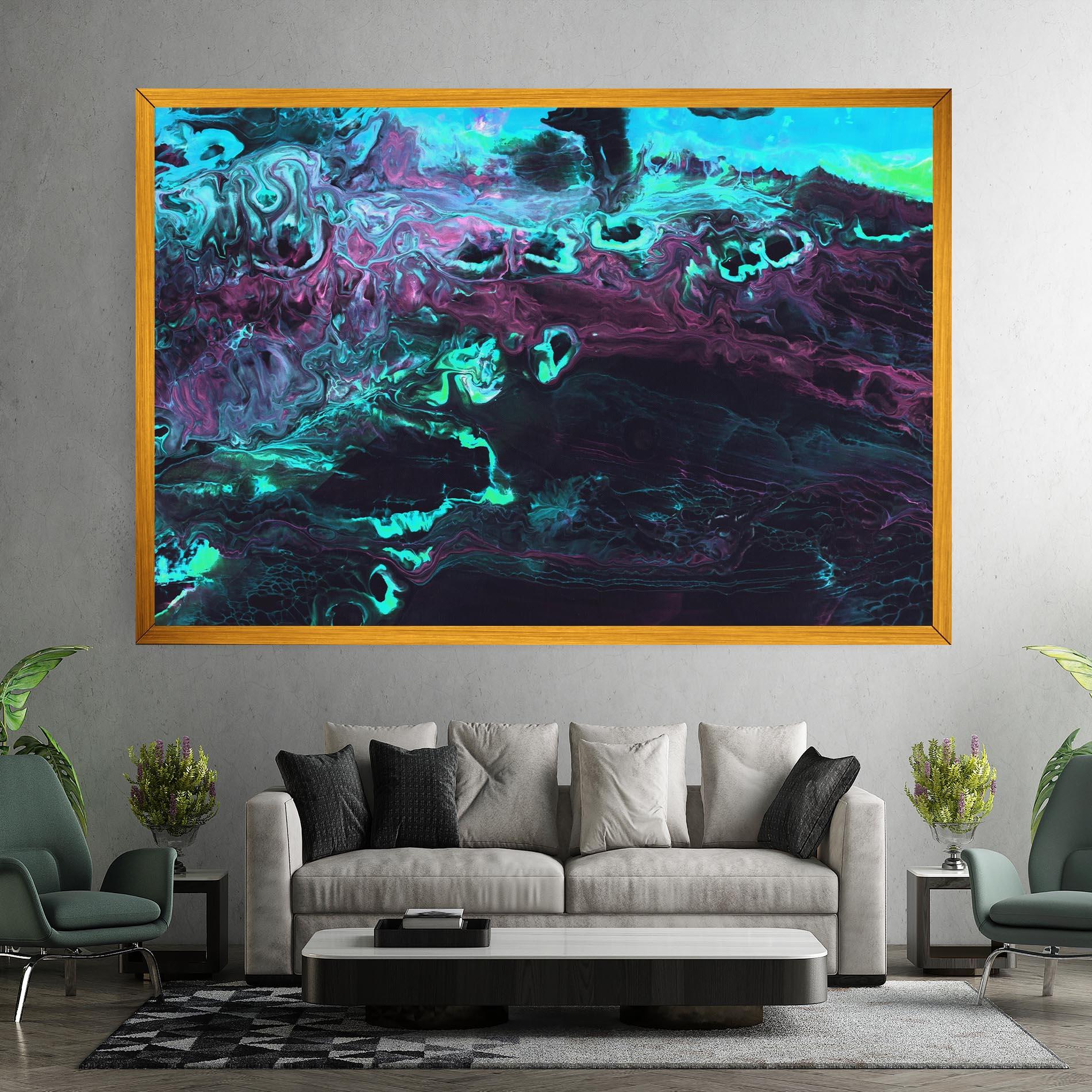 Tablou Canvas Neon Abstract mockup 7