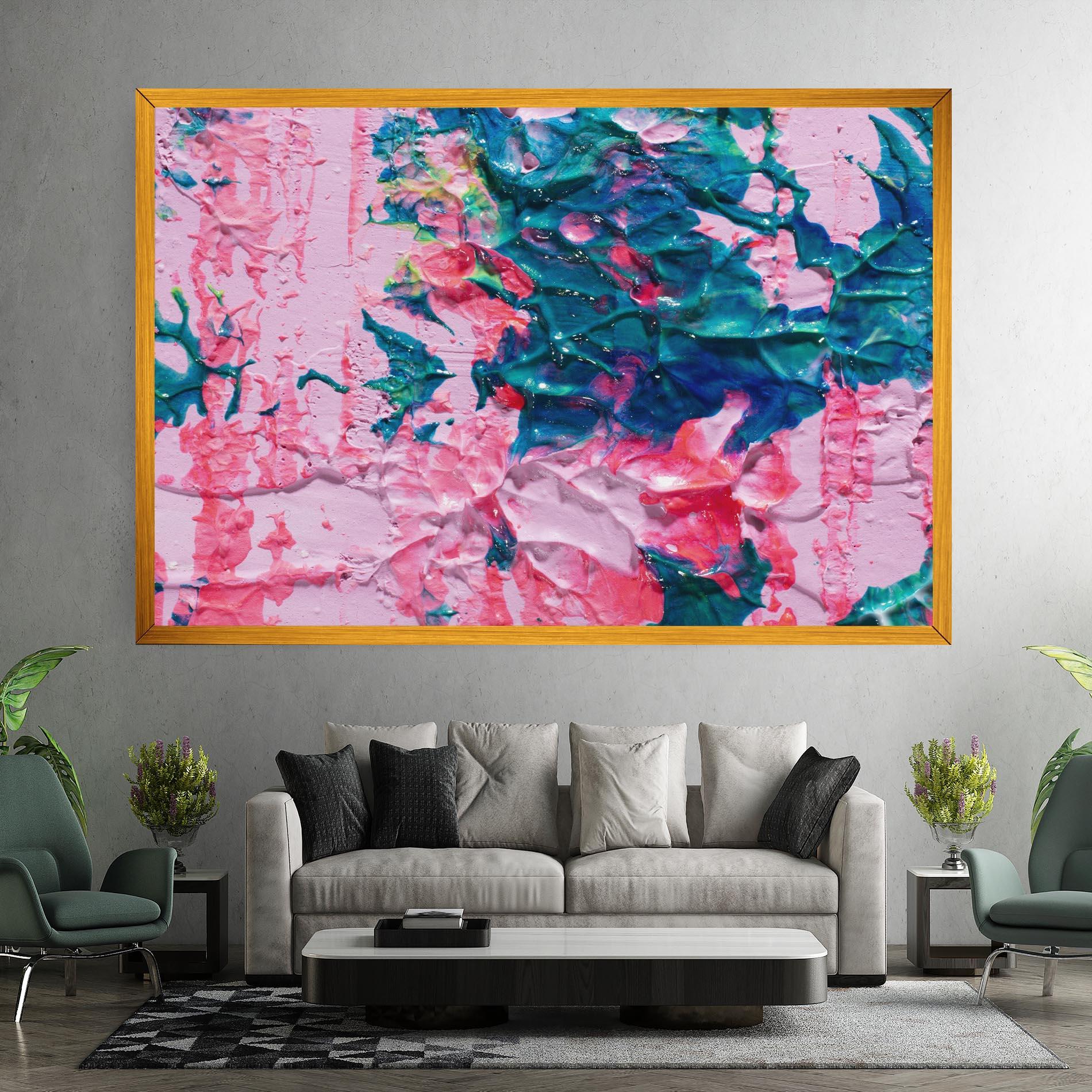 Tablou Canvas Pink Close Up mockup 7