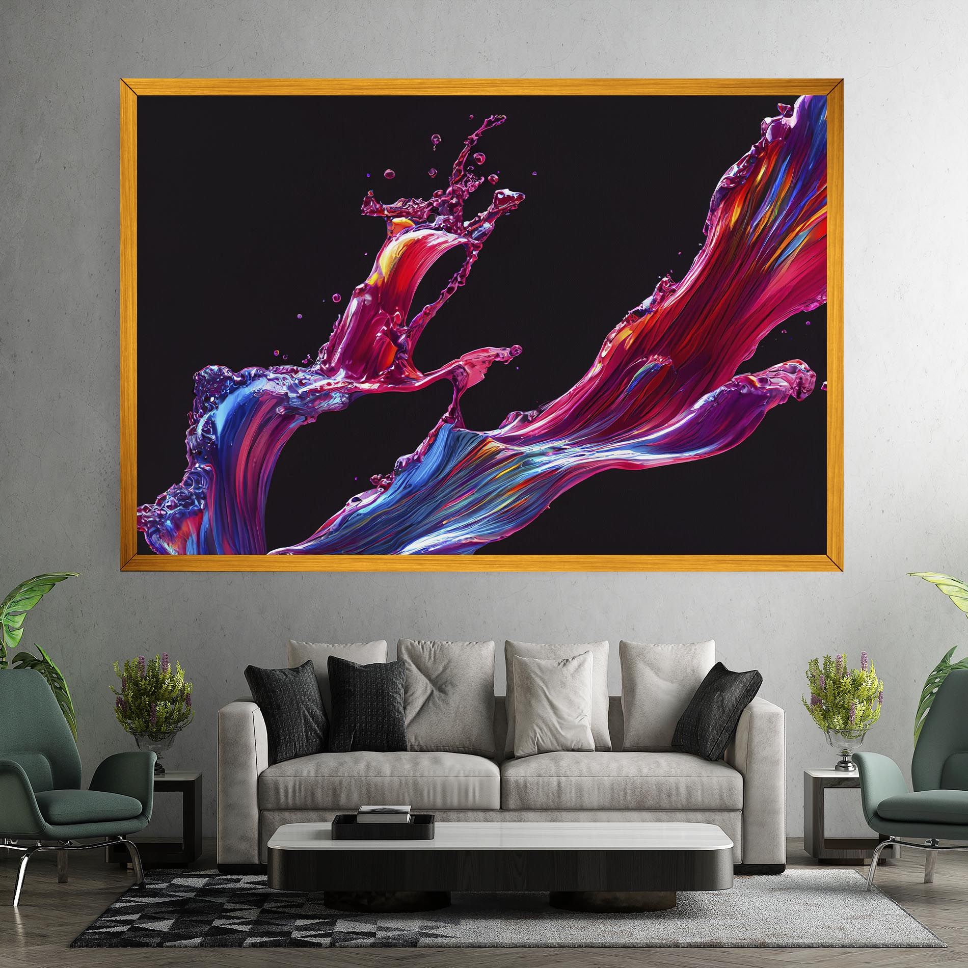 Purple Floating Paint mockup 7