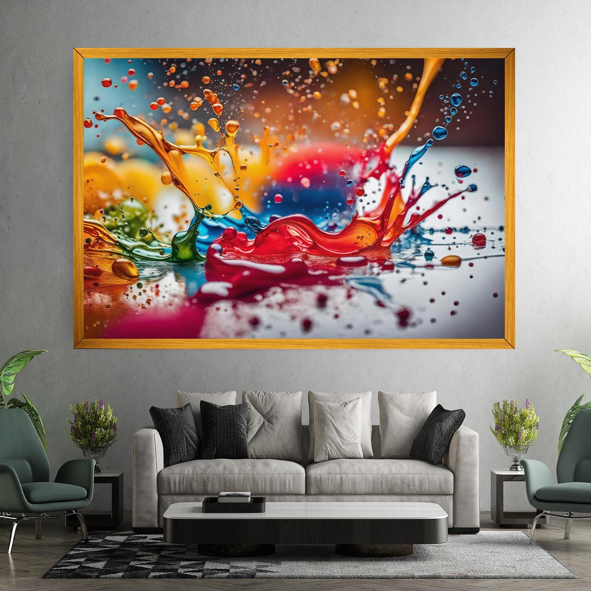 Tablou Canvas Water Color Splash mockup 7