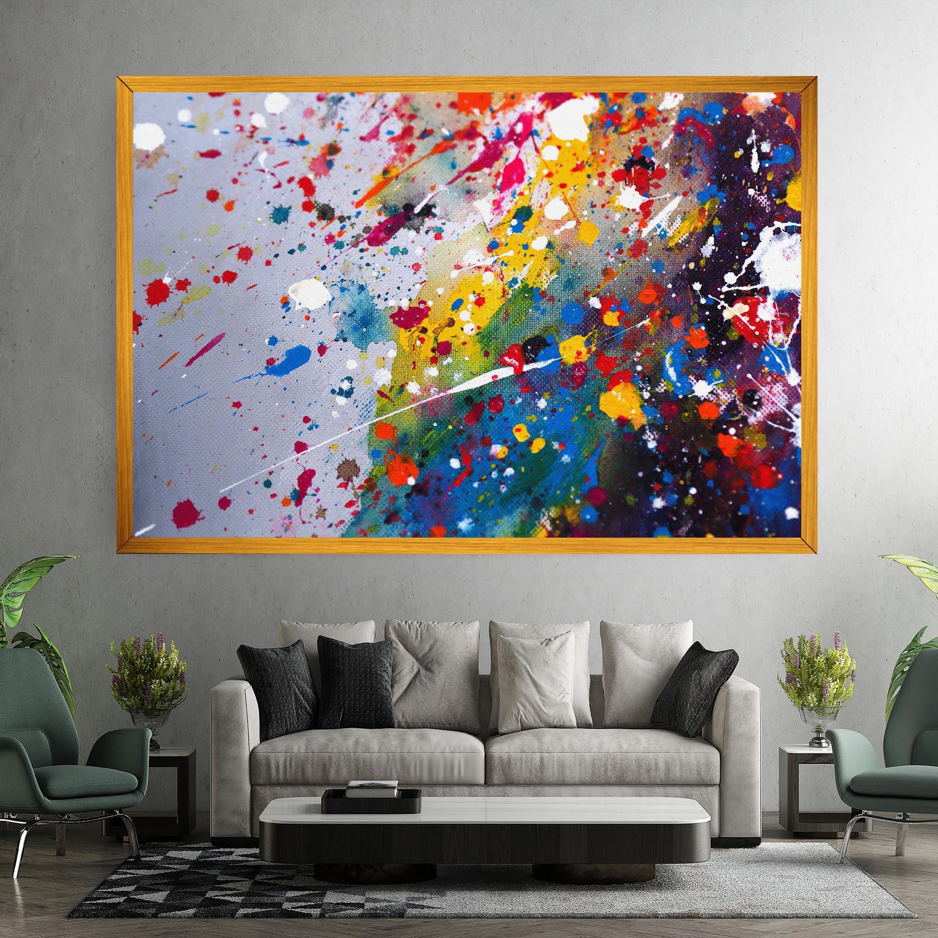 Tablou Canvas Watercolor Drops mockup 7