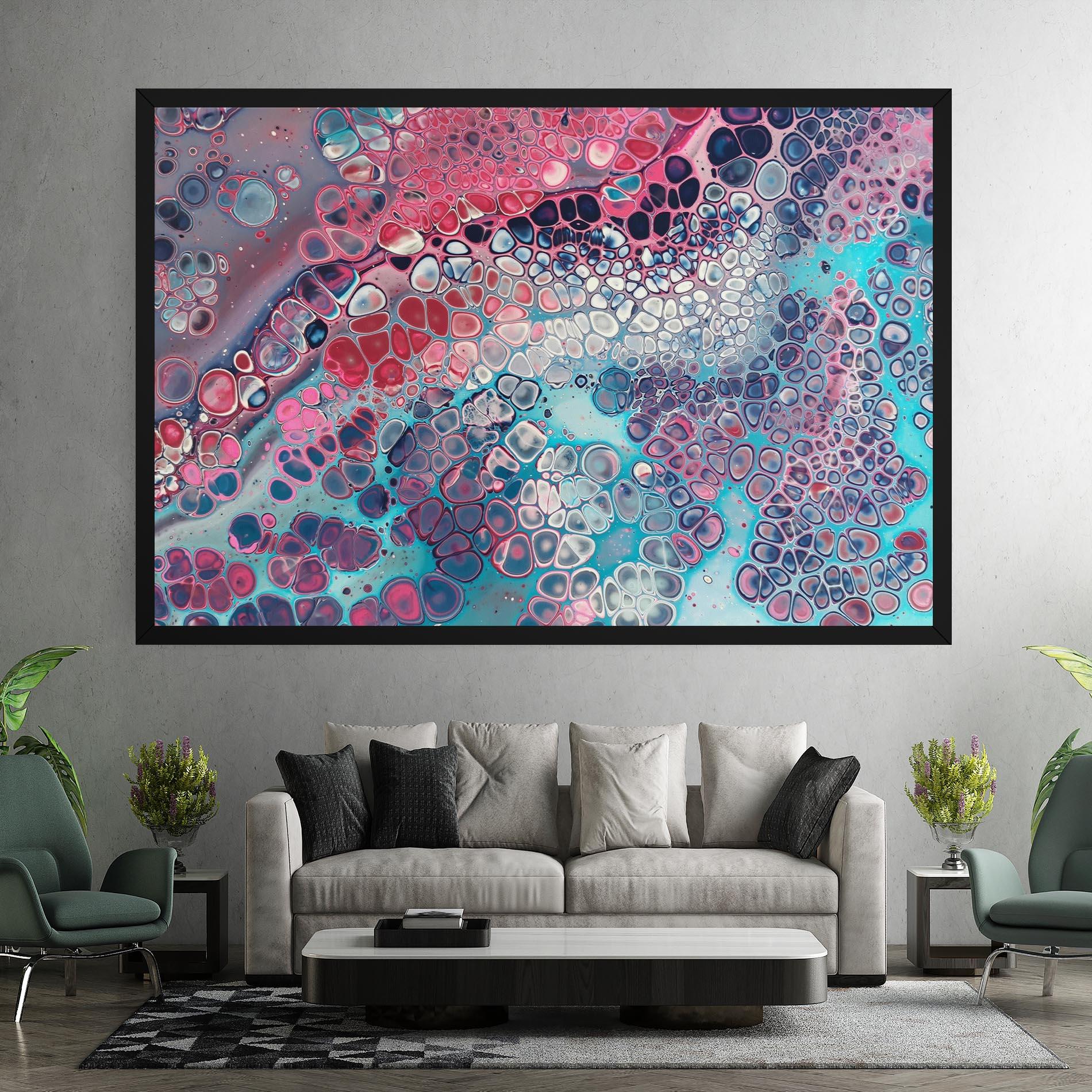 Tablou Canvas Abstract Blue Objects mockup 7