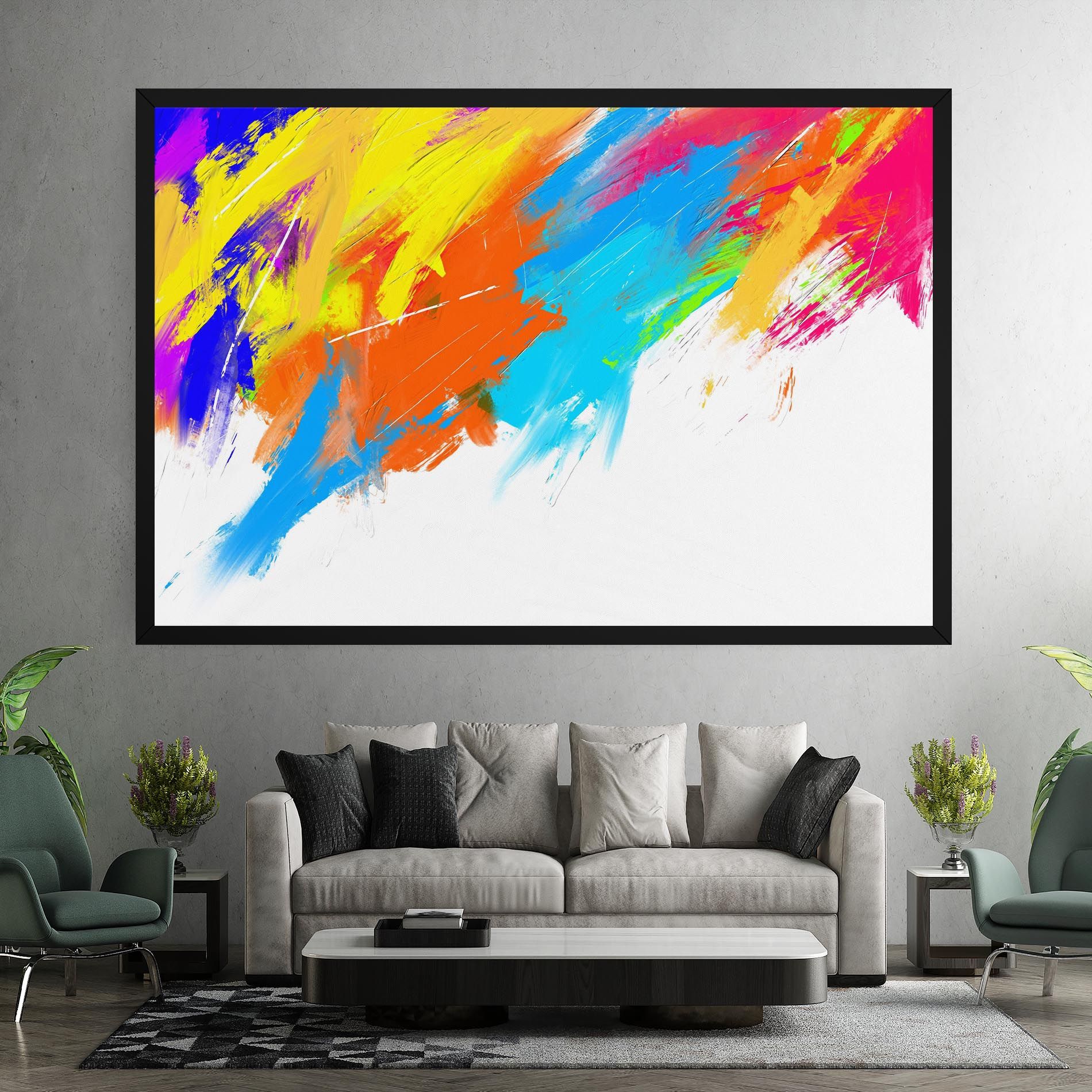 Abstract Blue Yellow mockup 7