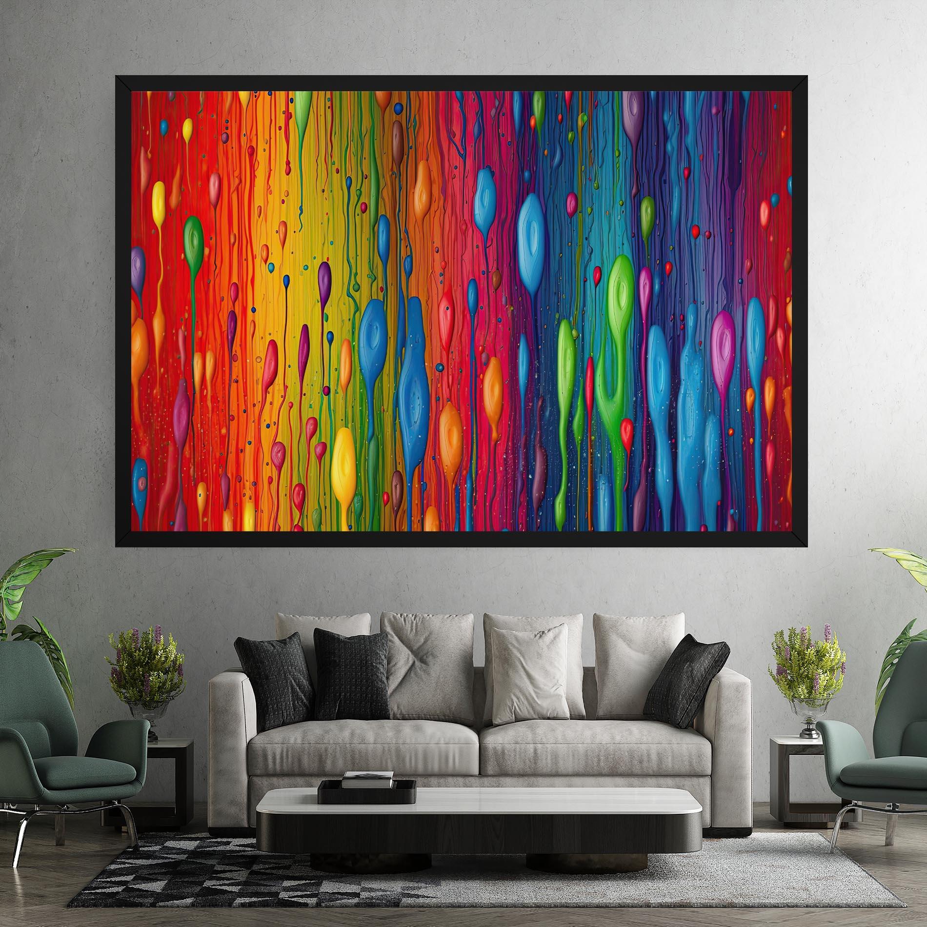Tablou Canvas Abstract Rainbow Pattern mockup 7