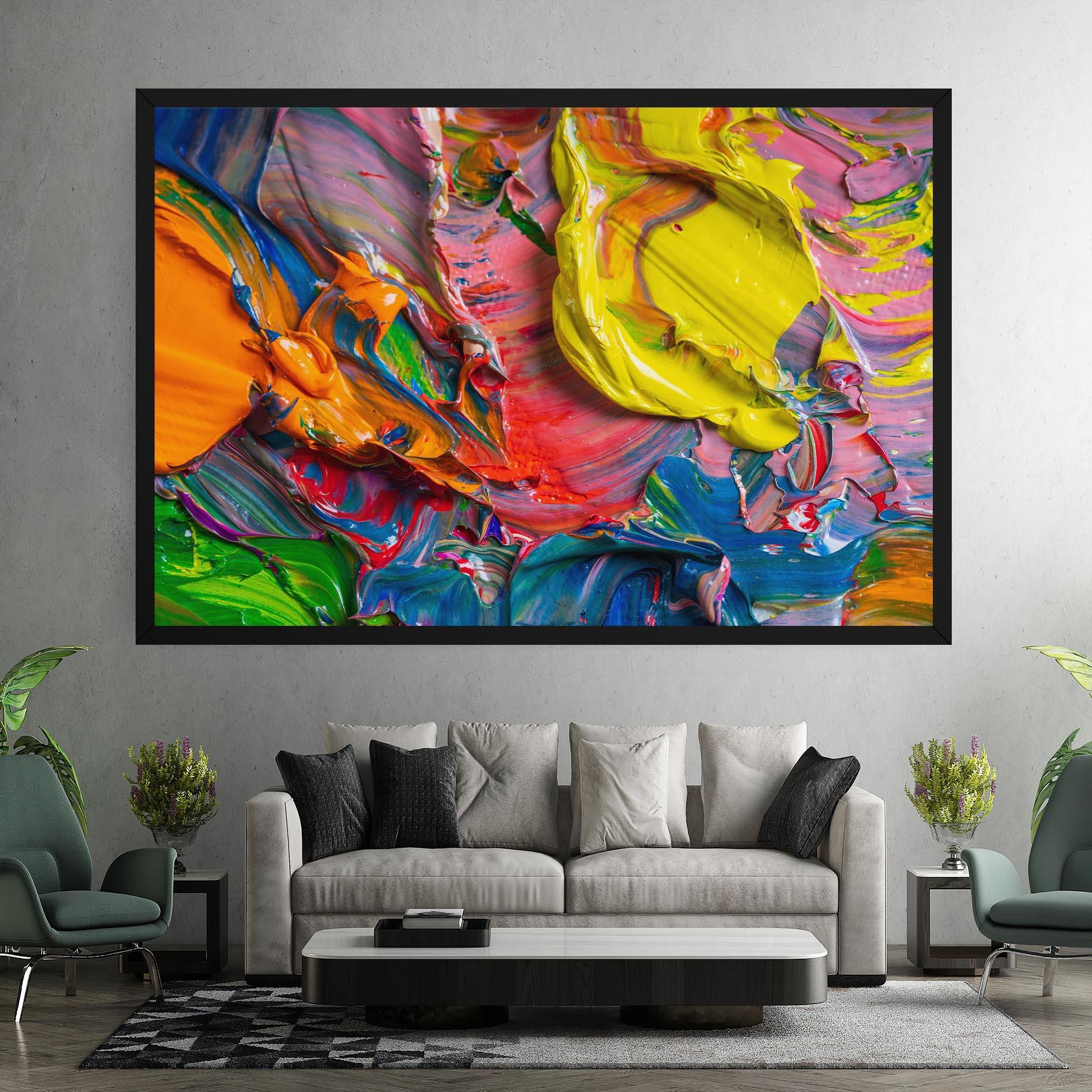 Tablou Canvas Bright Oil Colors mockup 7