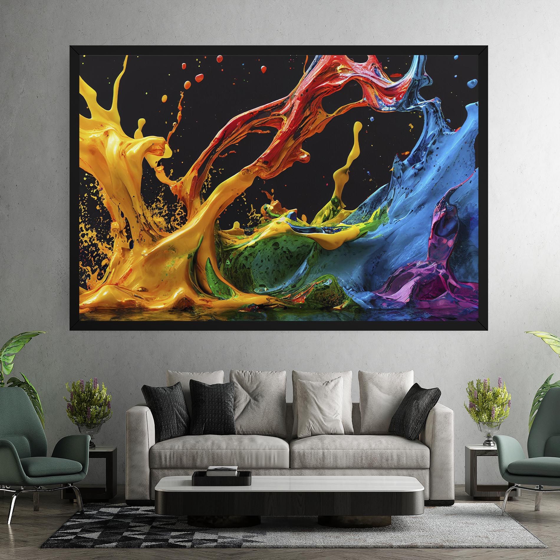 Floating Yellow Splay mockup 7