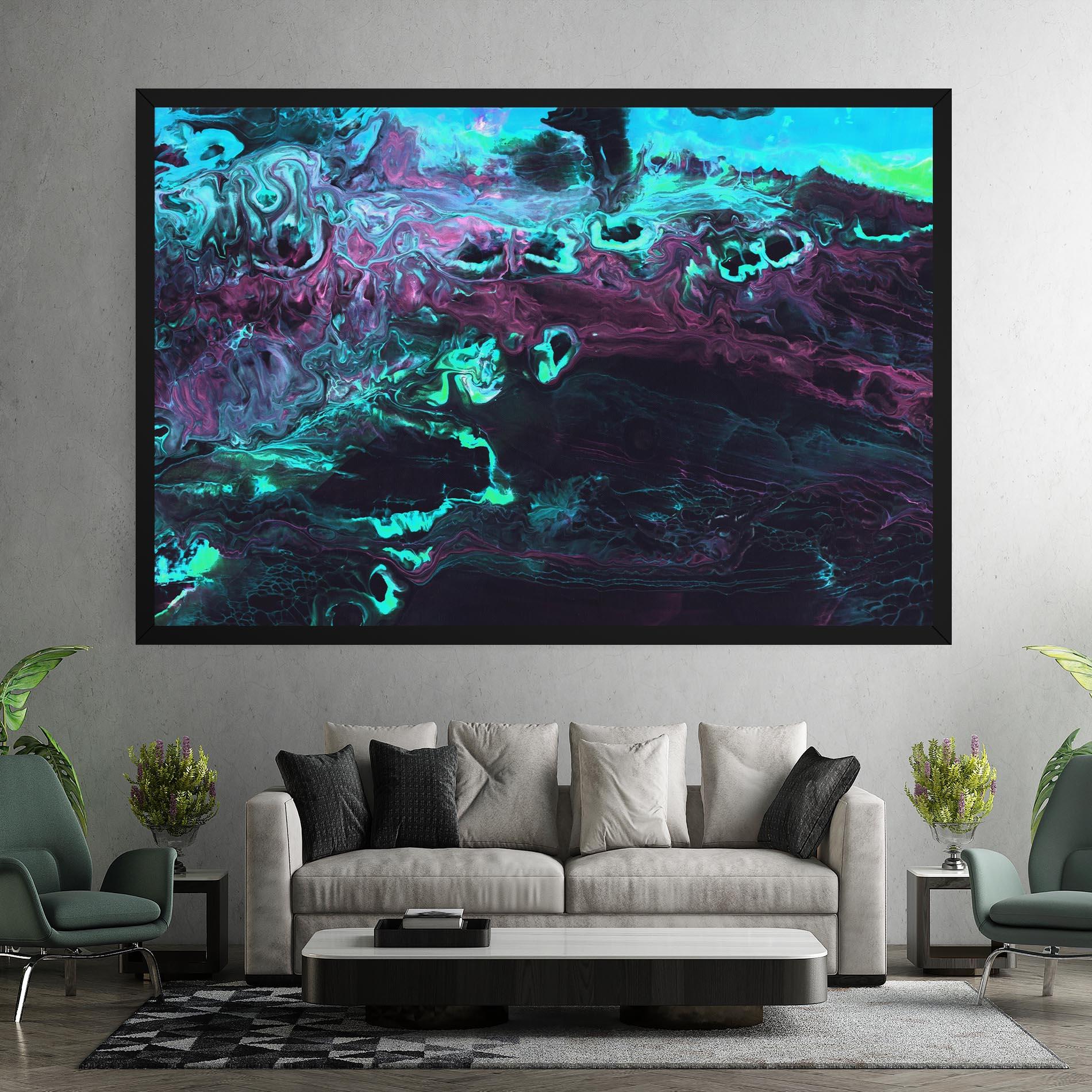 Tablou Canvas Neon Abstract mockup 7