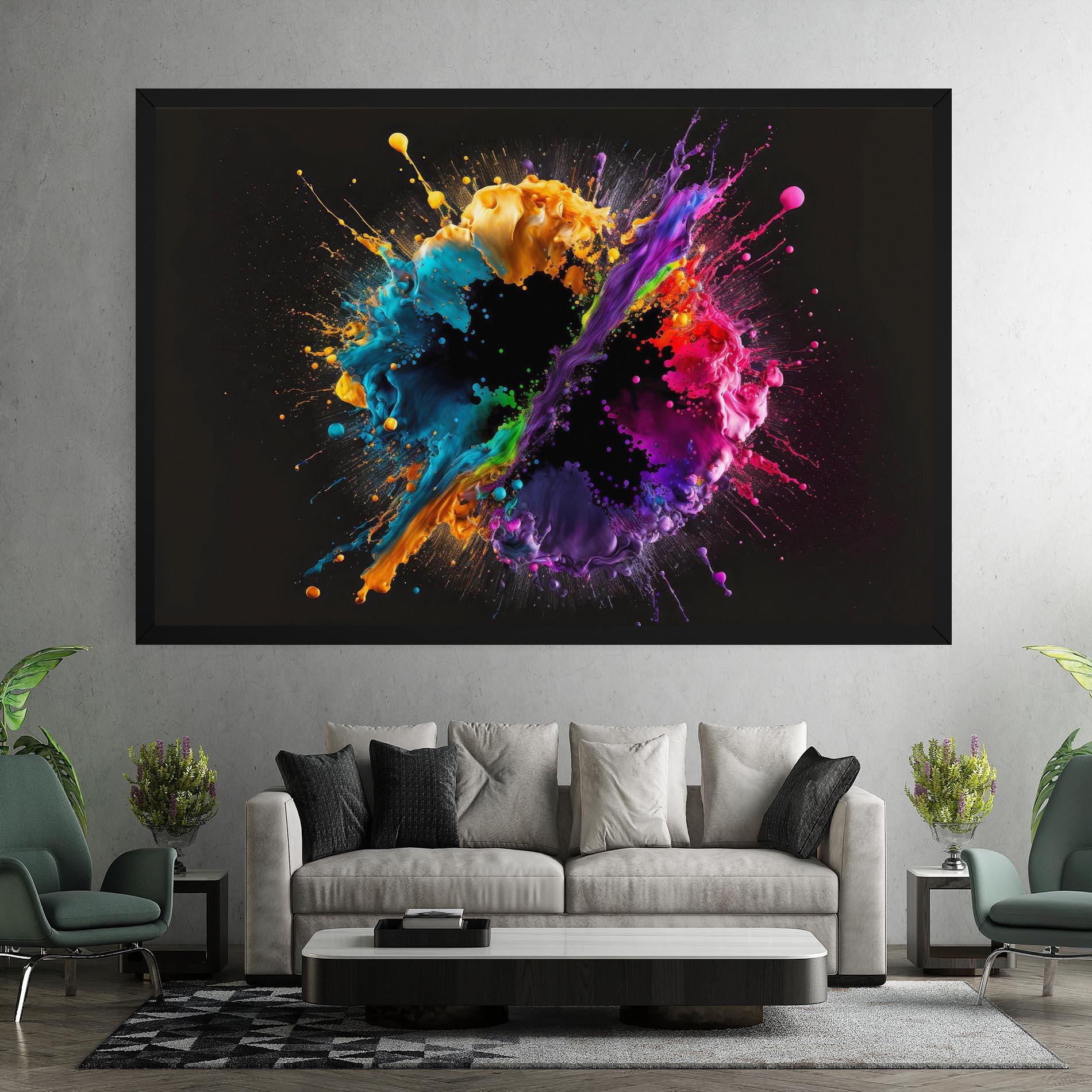 Tablou Canvas Oily Splash Explosion mockup 7