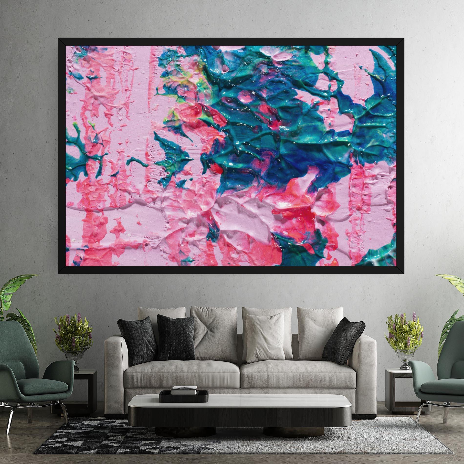 Tablou Canvas Pink Close Up mockup 7