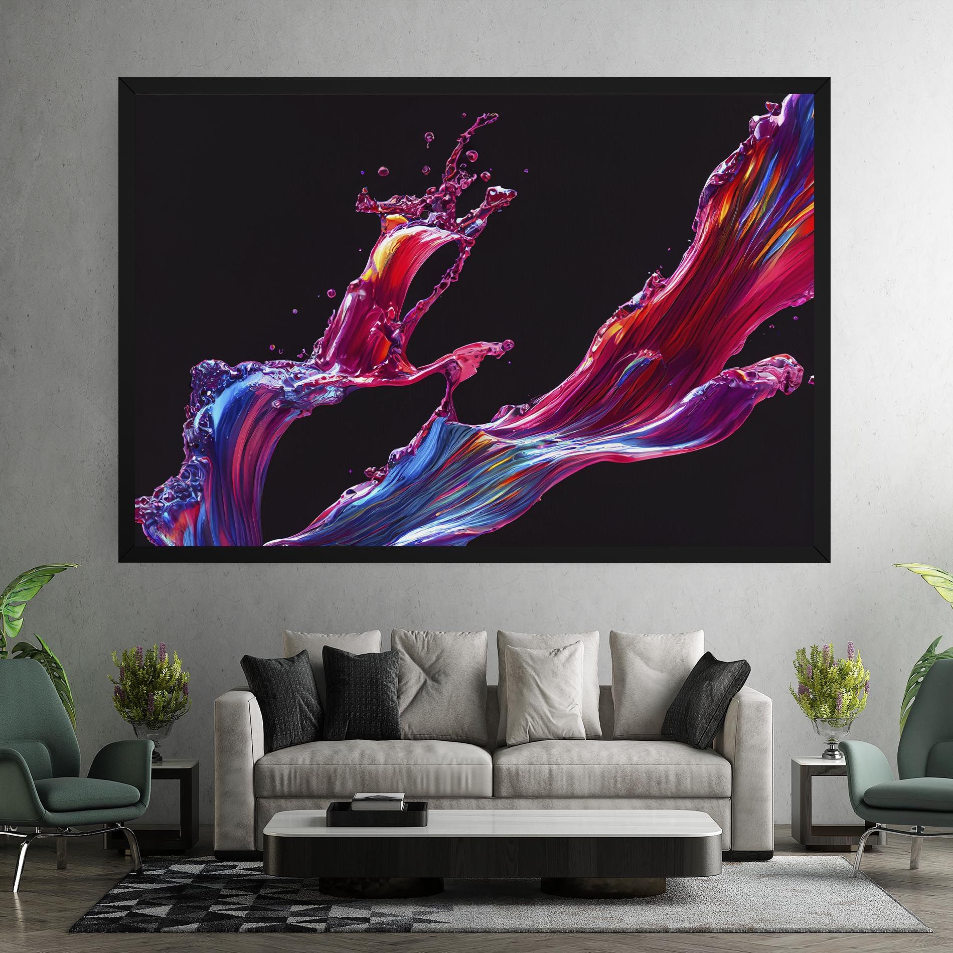 Purple Floating Paint mockup 7