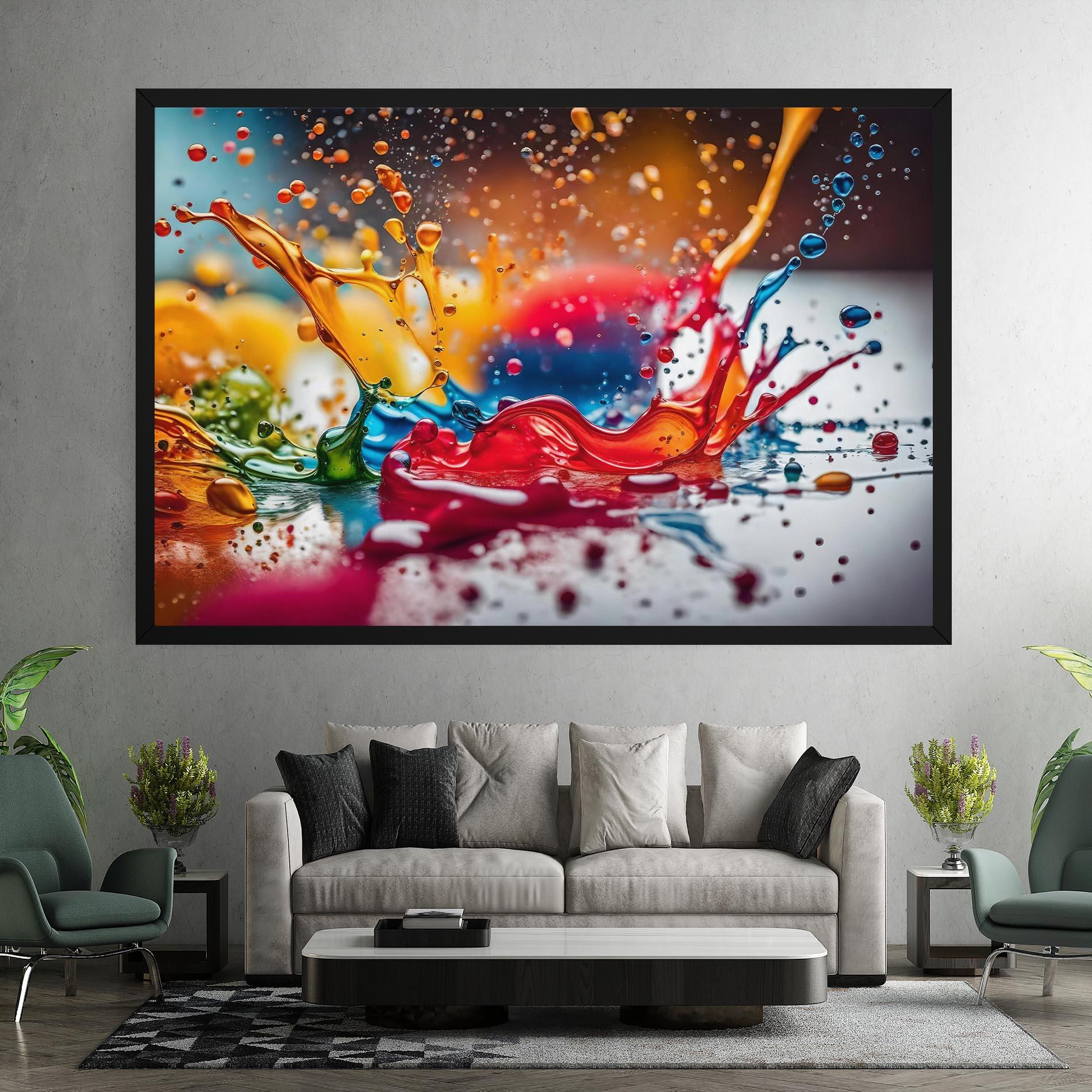 Tablou Canvas Water Color Splash mockup 7