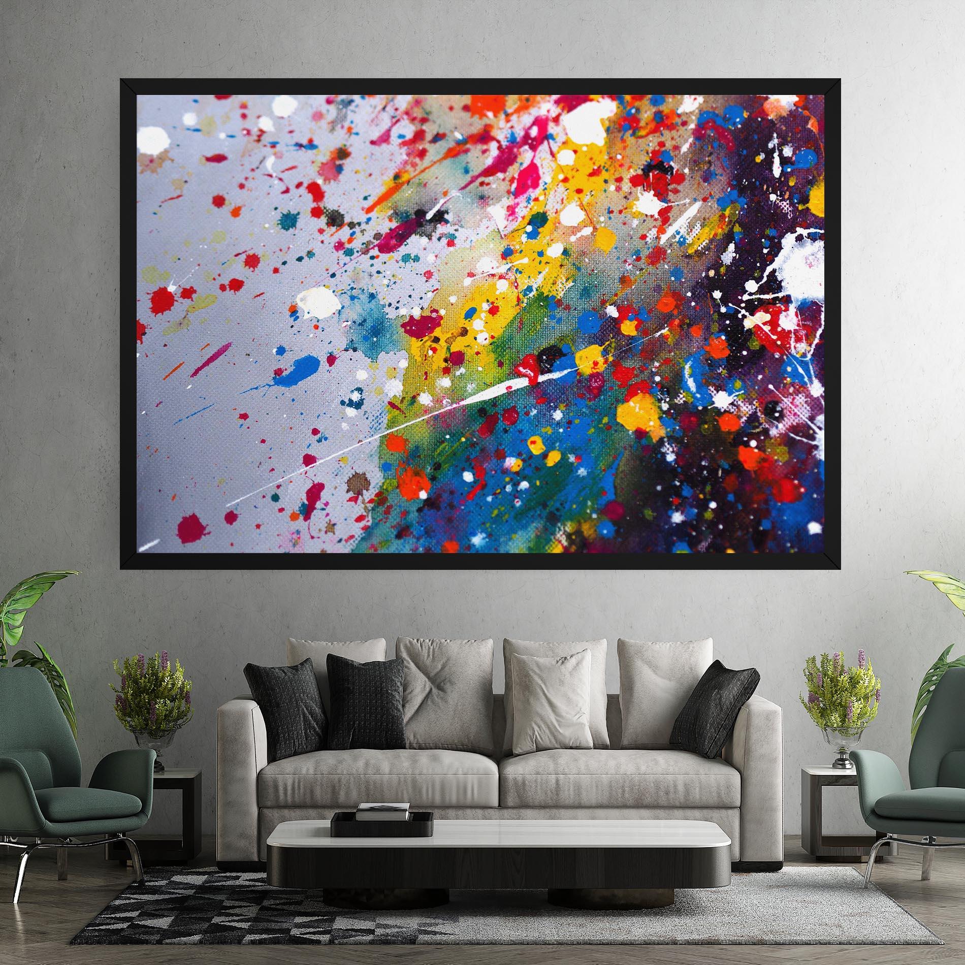 Tablou Canvas Watercolor Drops mockup 7