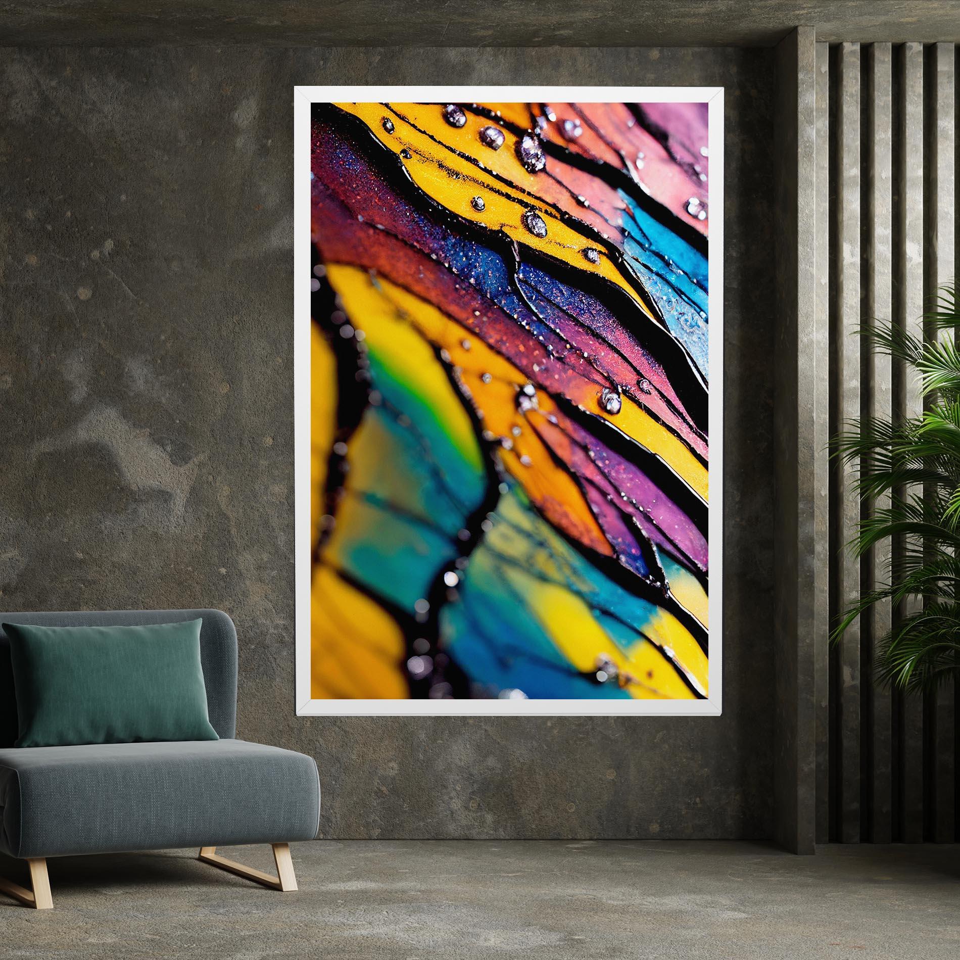 Tablou Canvas Beautiful Colorful Epoxy mockup 7