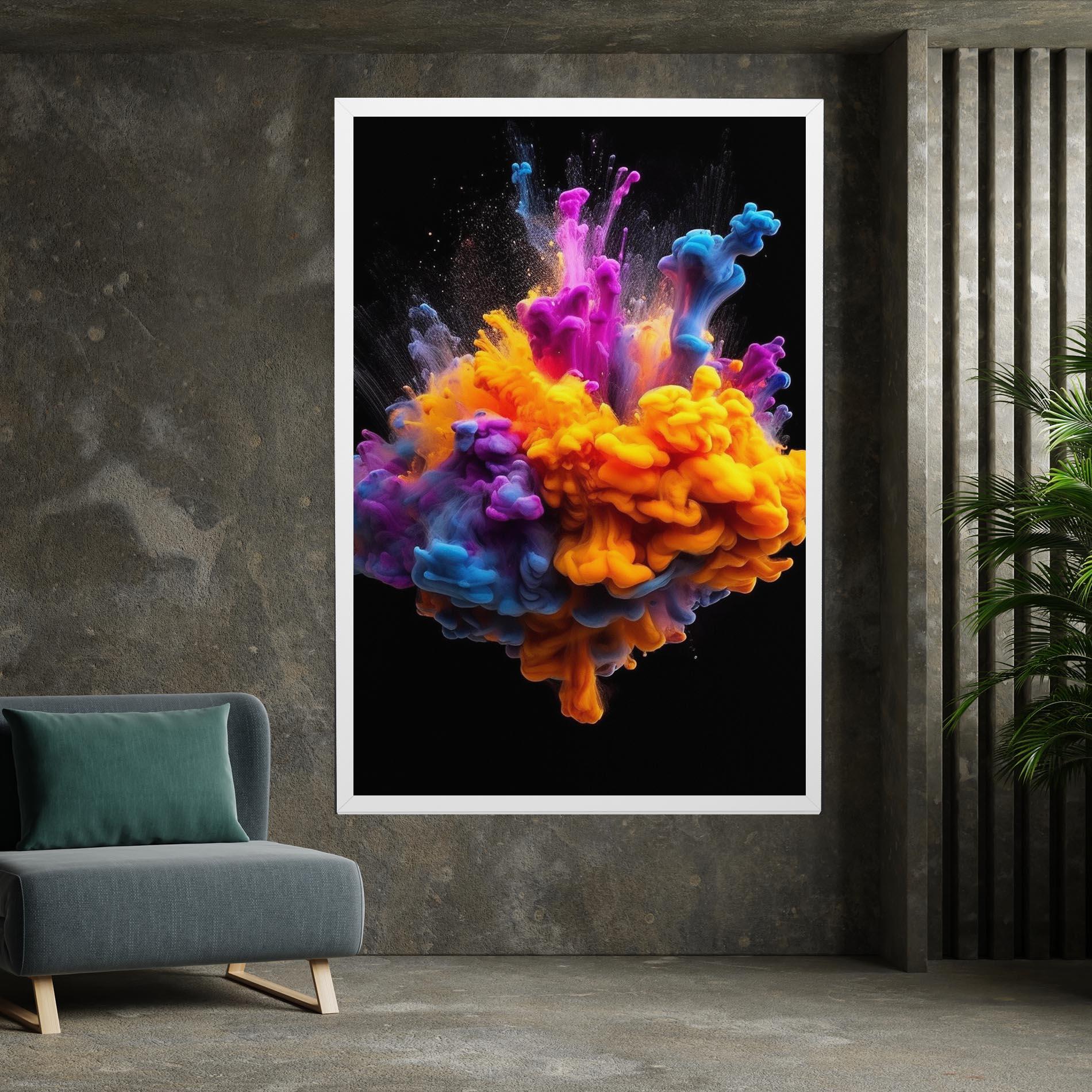 Tablou Canvas Colorful Cloud Liquid mockup 7