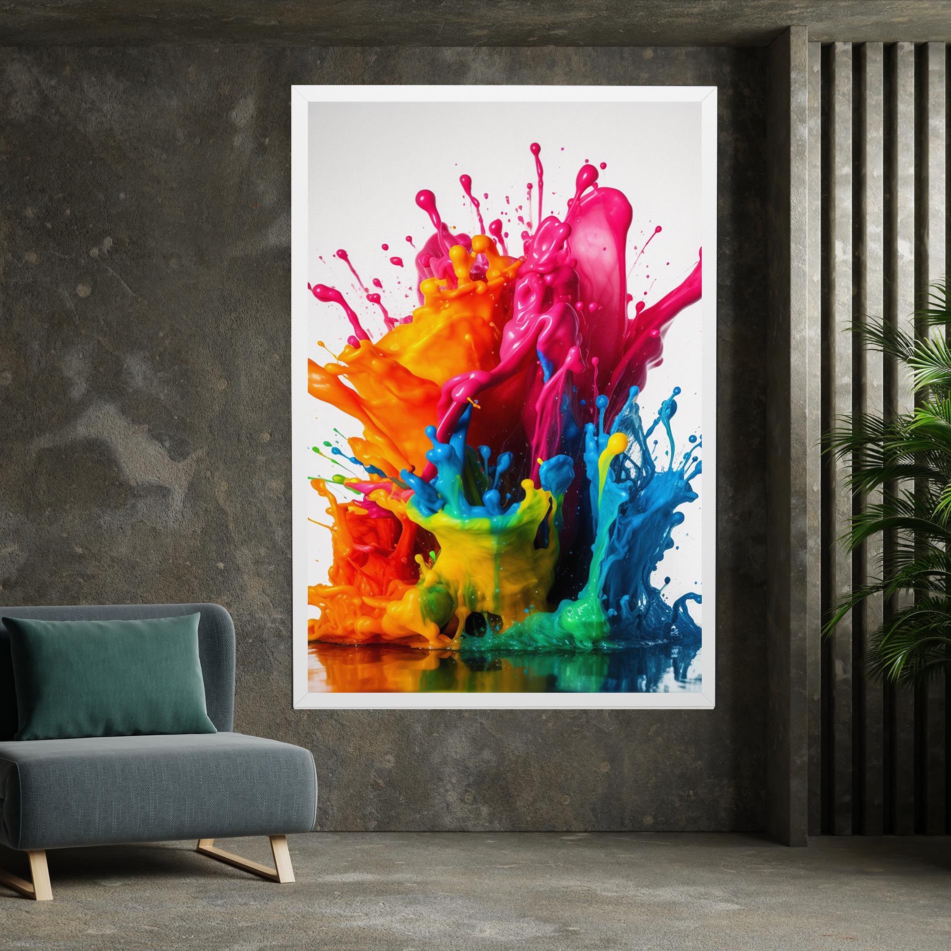 Colorful Explosion Paint mockup 7