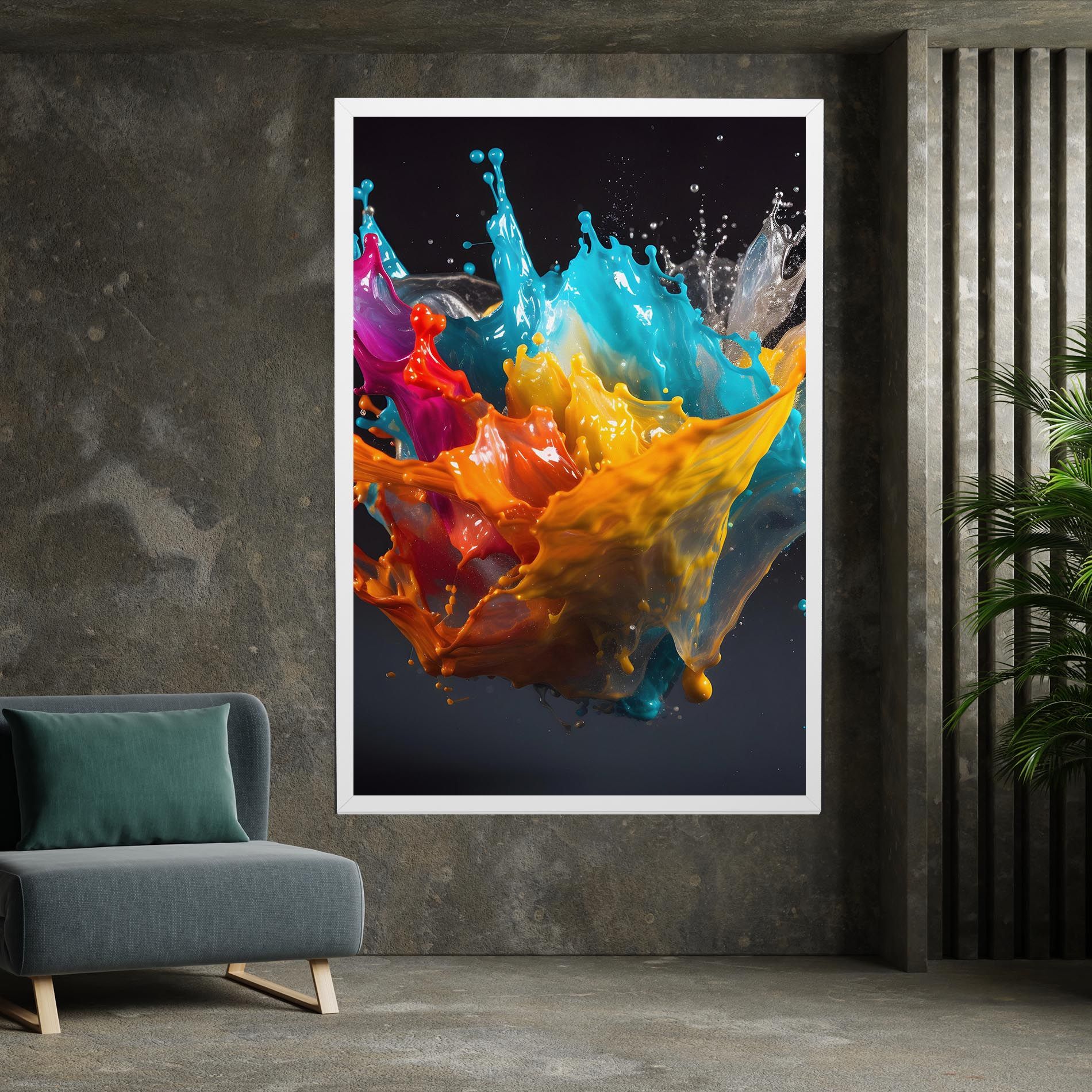 Colorful Splash Floating mockup 7