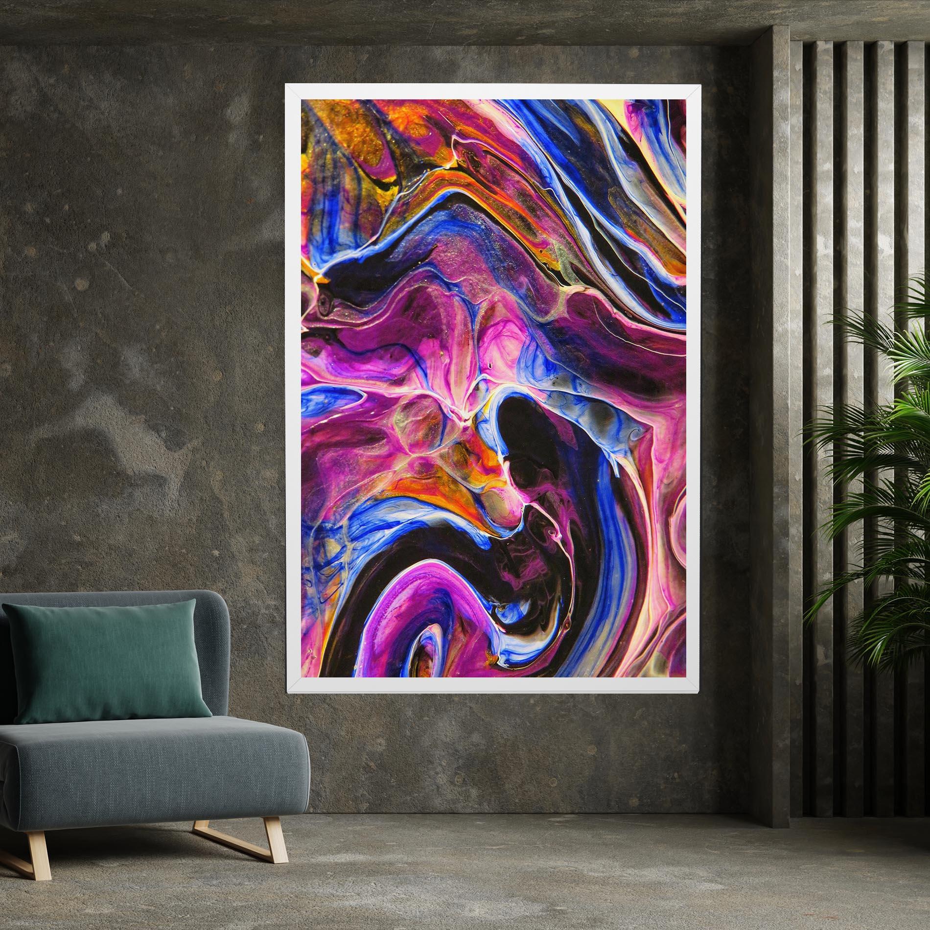 Tablou Canvas Colourful Abstract Shades mockup 7