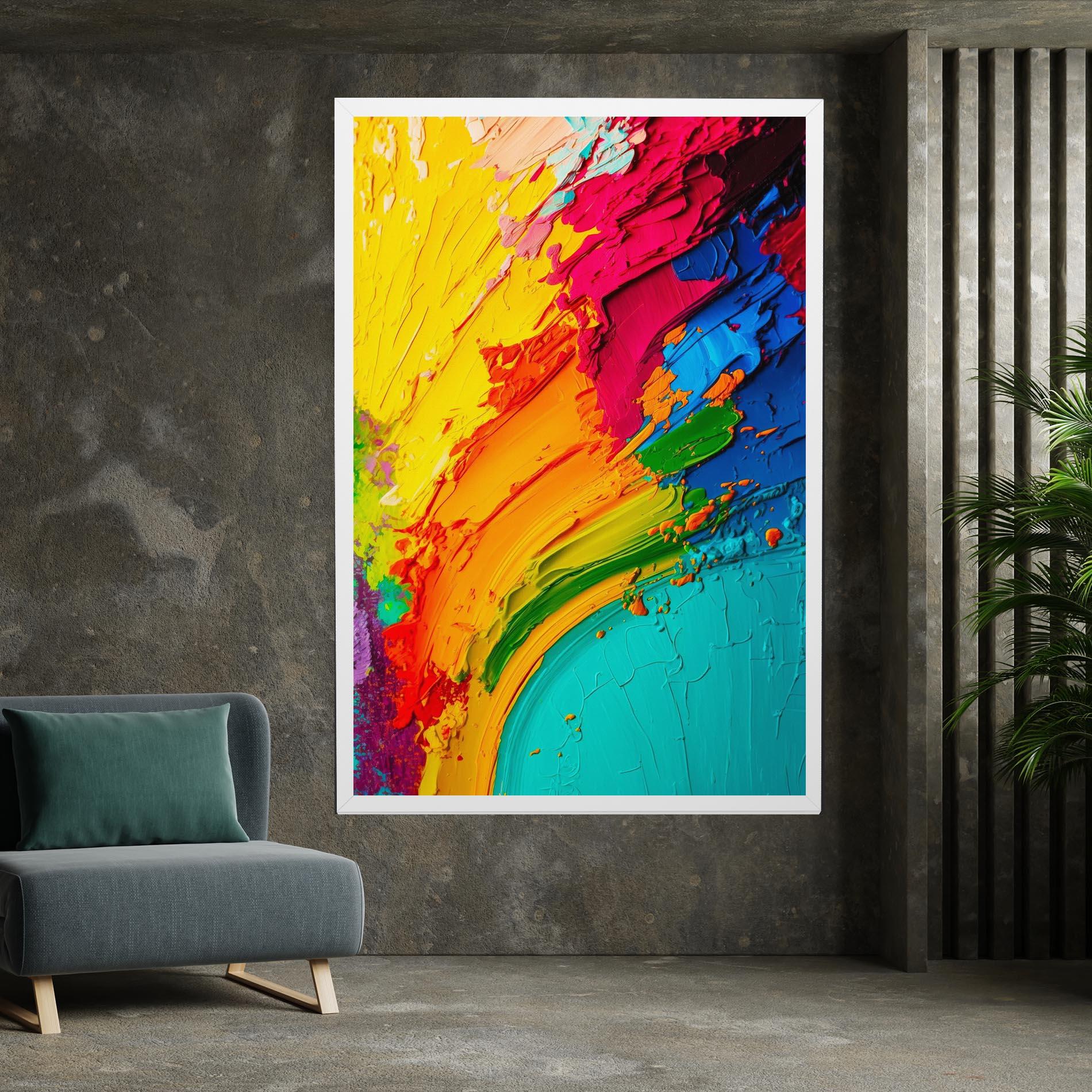 Tablou Canvas Multicolored Painting mockup 7