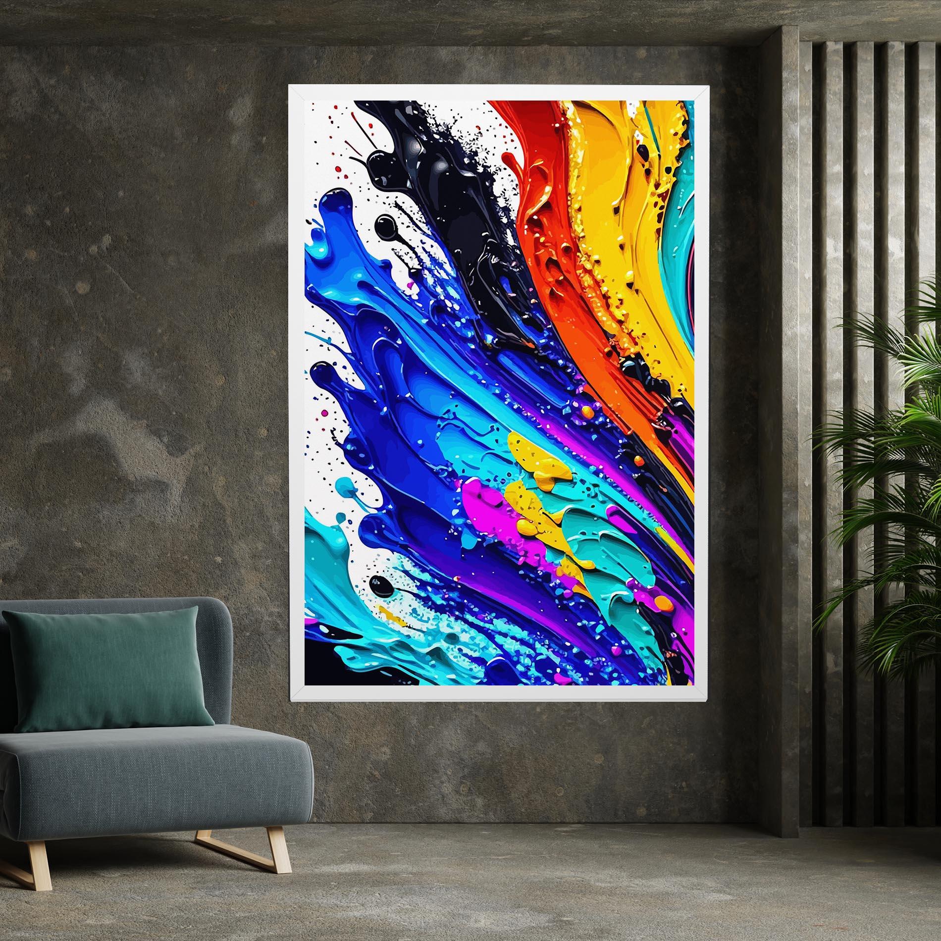 Tablou Canvas Pretty Splash Color mockup 7