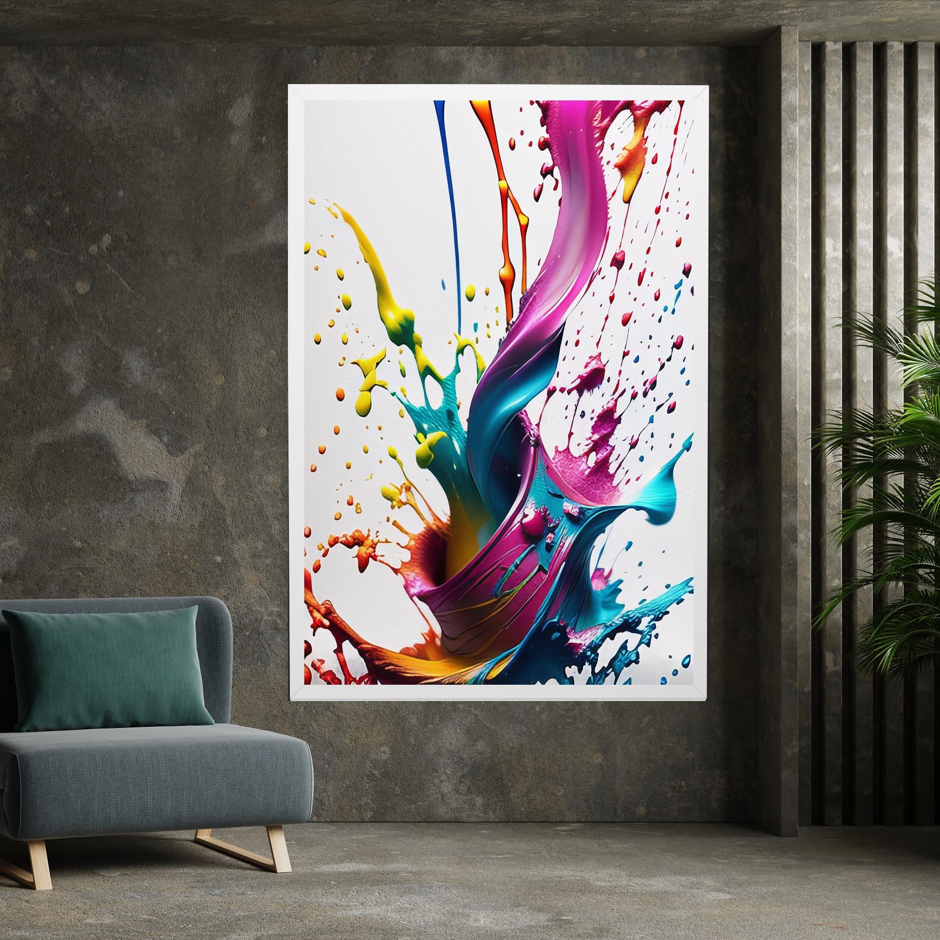 Tablou Canvas Purple Blue Splash mockup 7