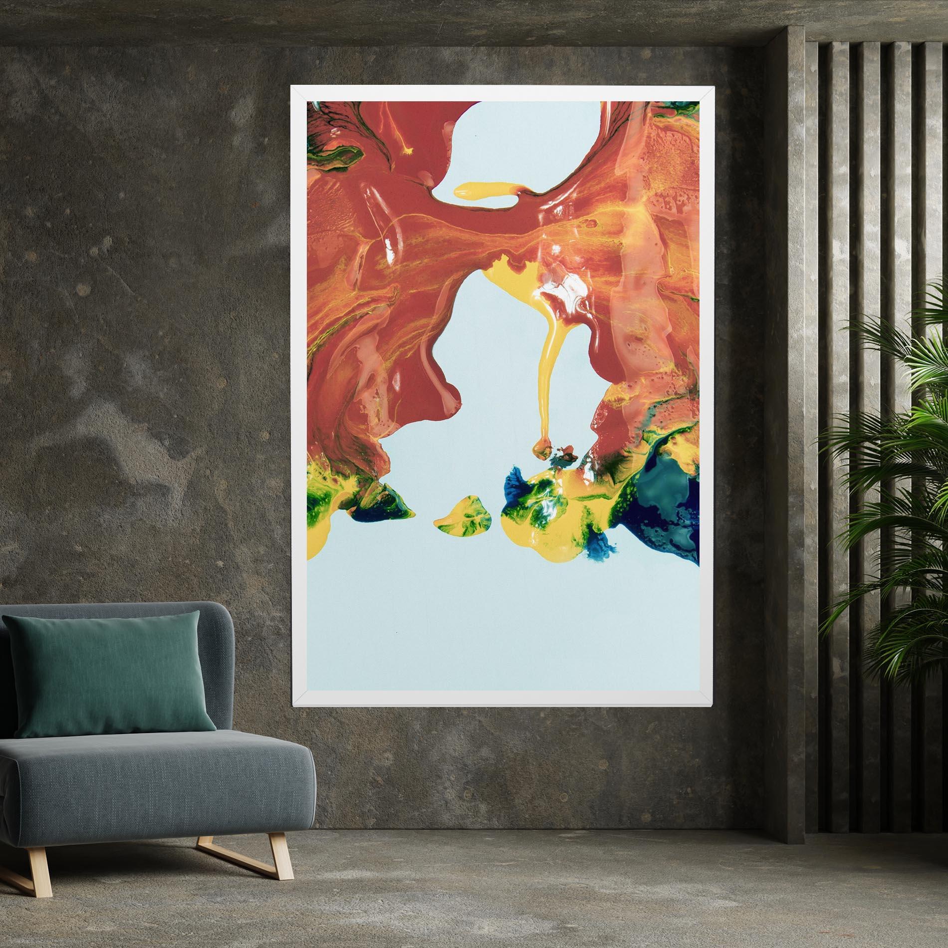 Tablou Canvas Spilled Paint mockup 7