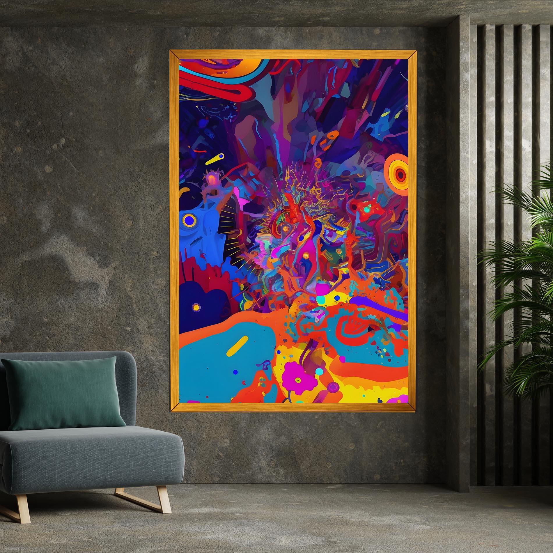Tablou Canvas Abstract Color Work mockup 7