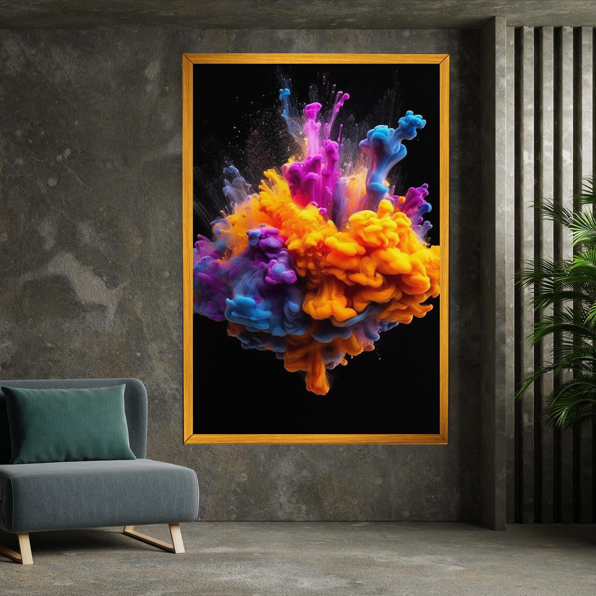 Tablou Canvas Colorful Cloud Liquid mockup 7