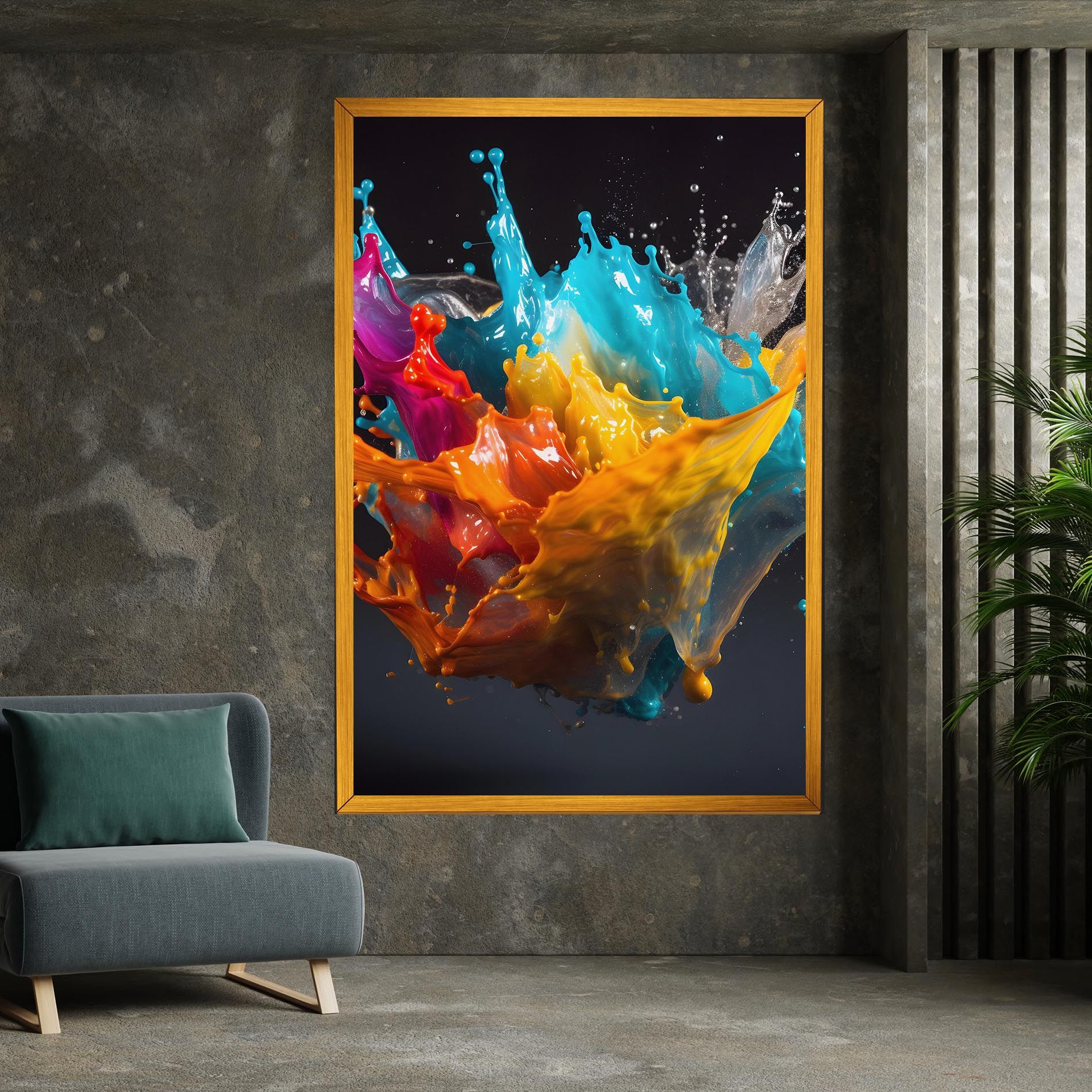 Colorful Splash Floating mockup 7
