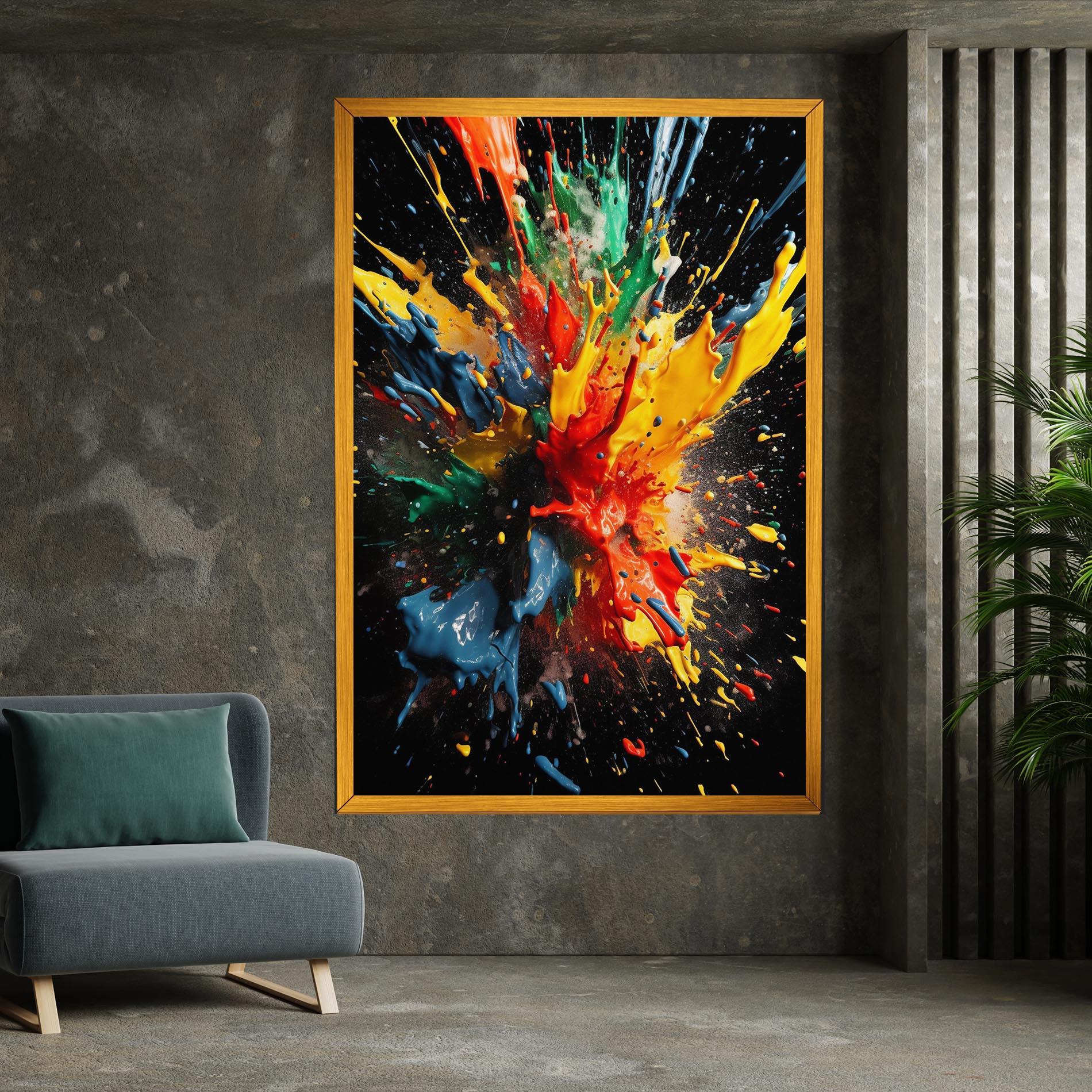 Tablou Canvas Floating Color Splash mockup 7