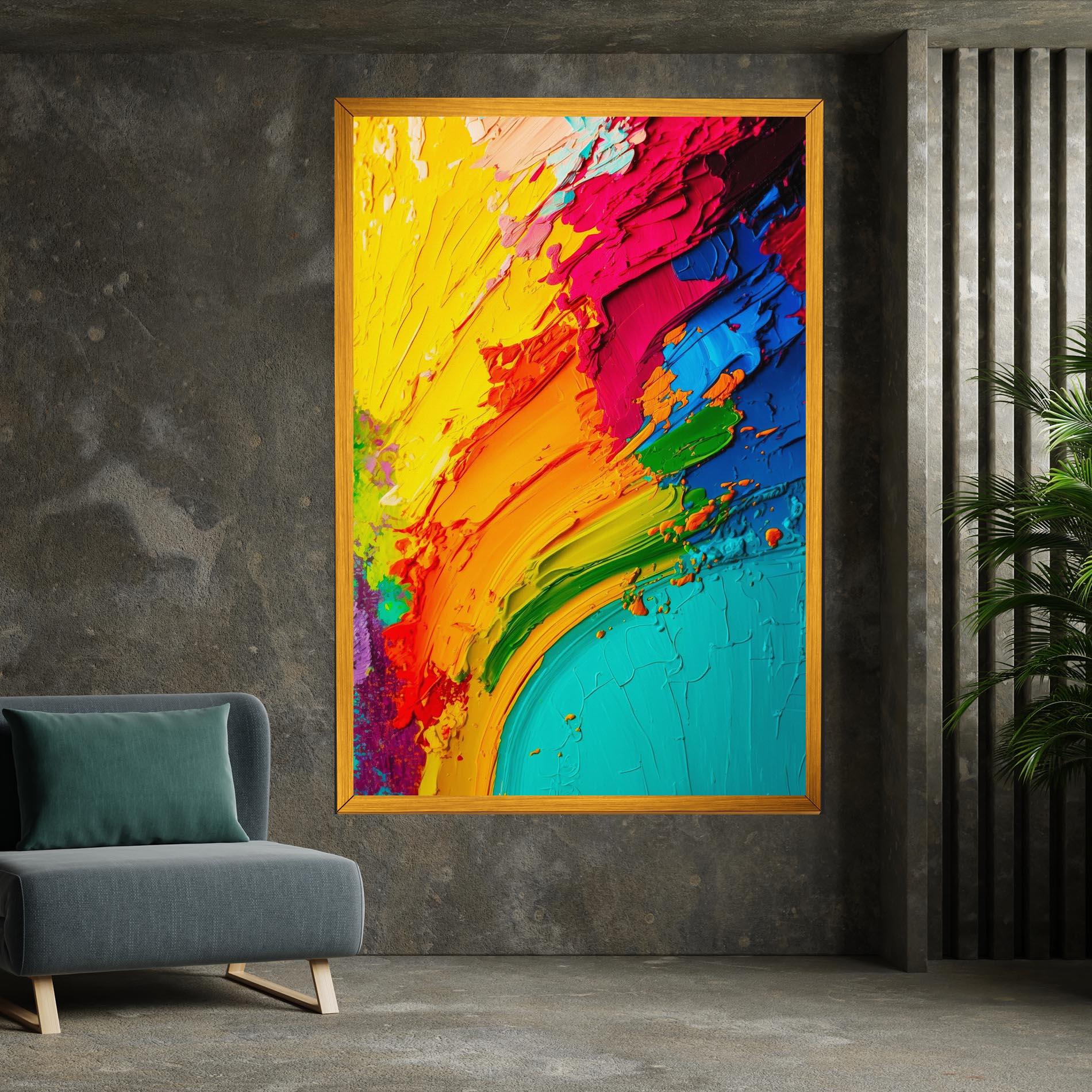 Tablou Canvas Multicolored Painting mockup 7