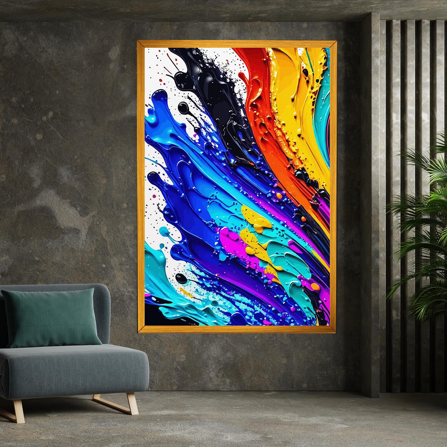 Tablou Canvas Pretty Splash Color mockup 7