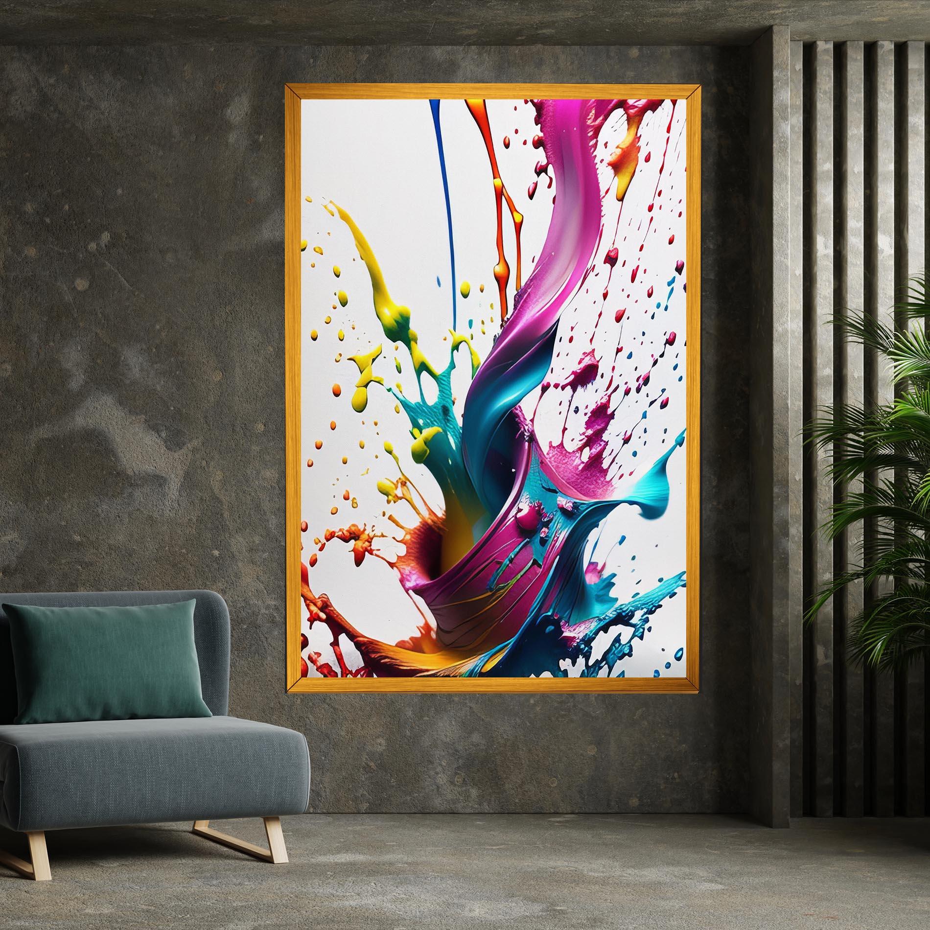 Tablou Canvas Purple Blue Splash mockup 7