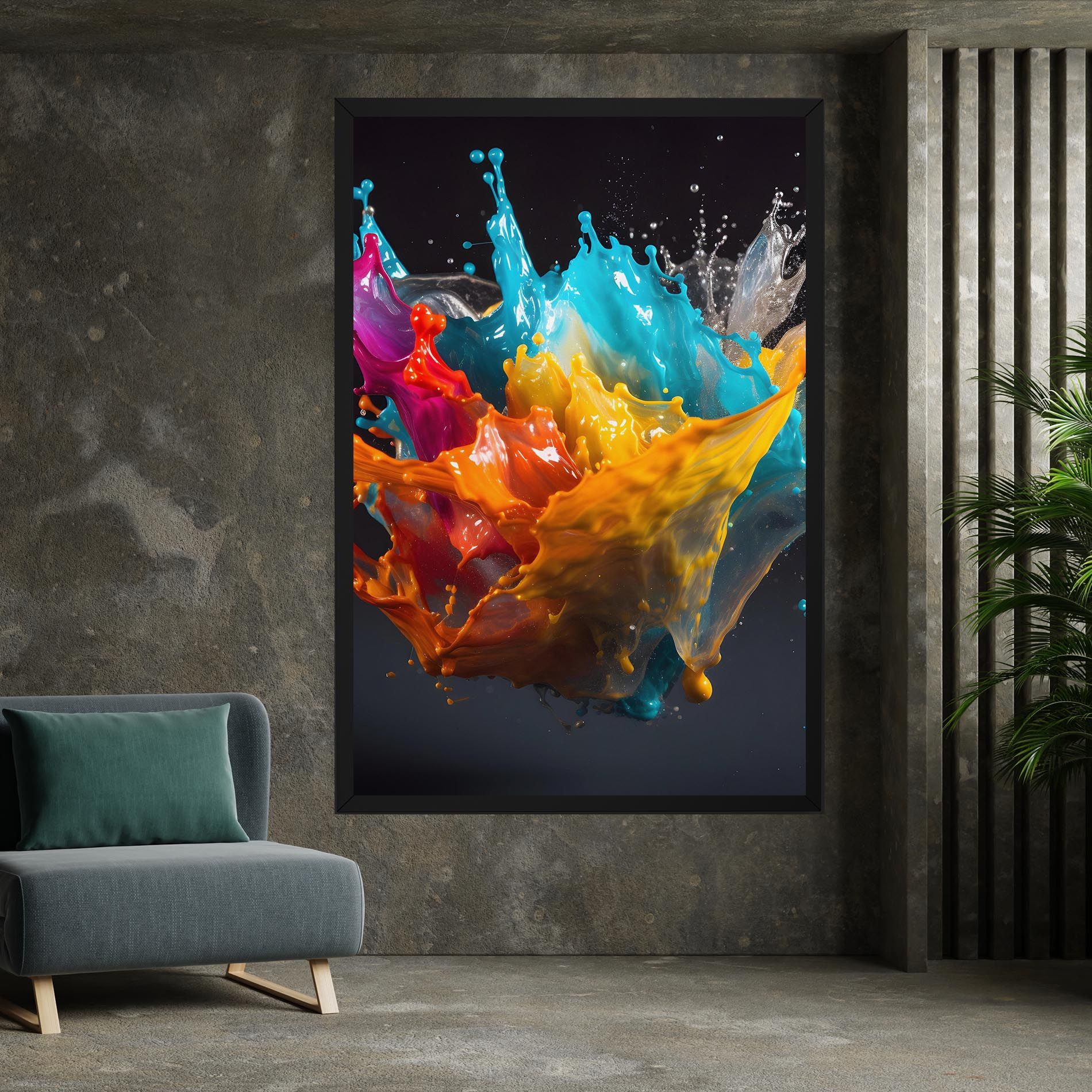 Colorful Splash Floating mockup 7