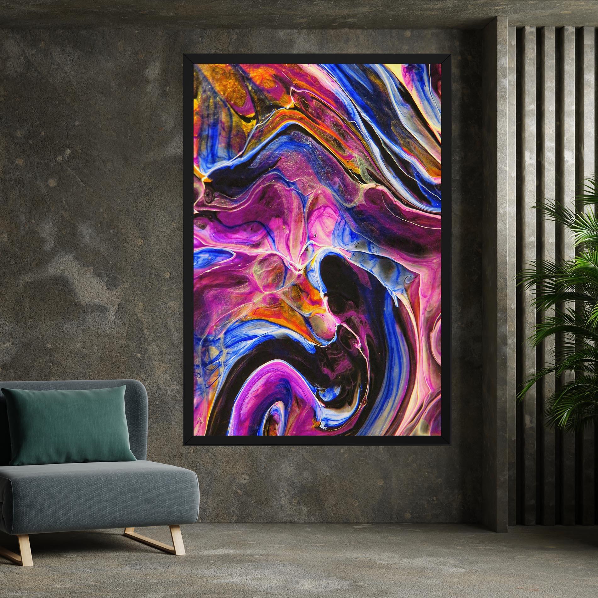 Tablou Canvas Colourful Abstract Shades mockup 7