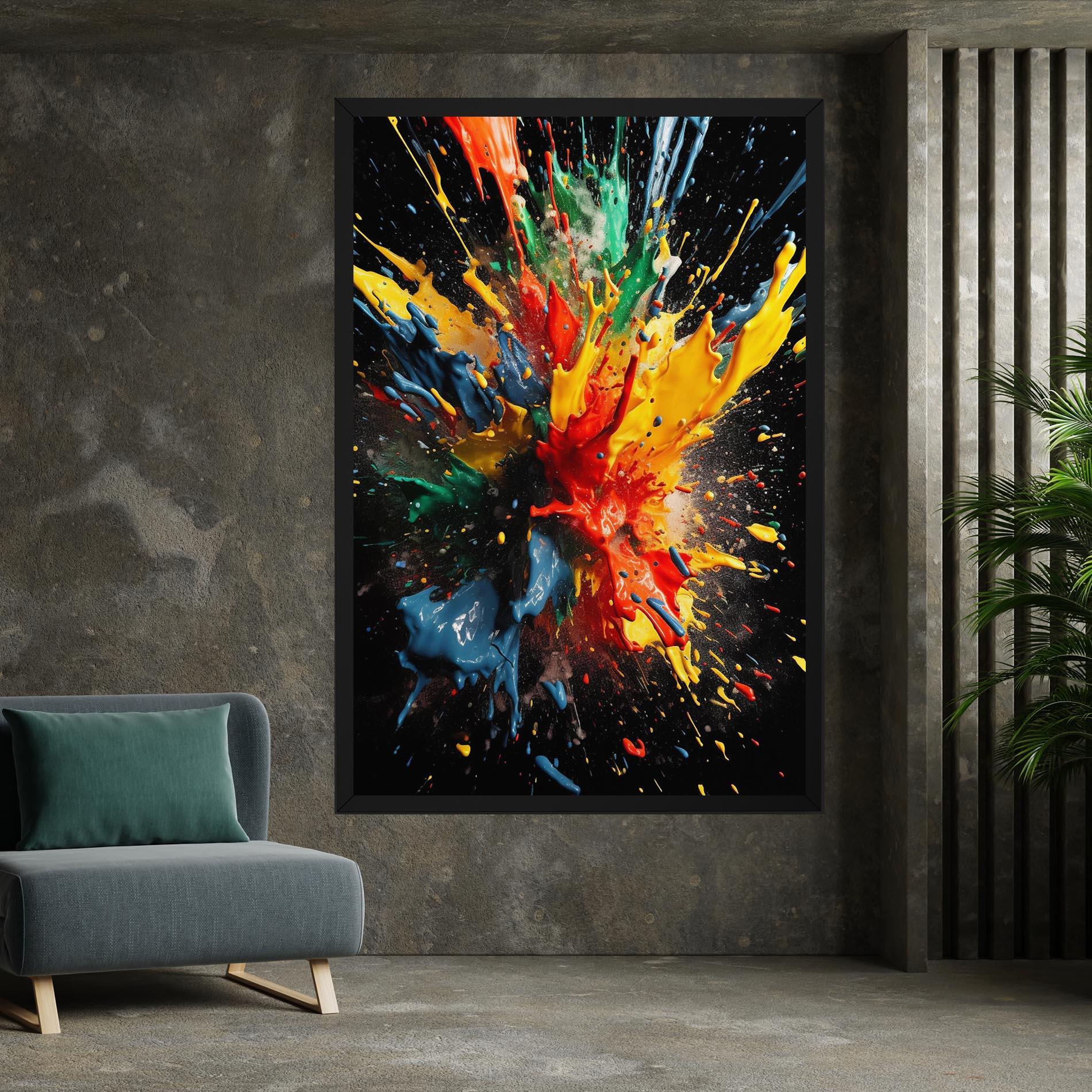 Tablou Canvas Floating Color Splash mockup 7