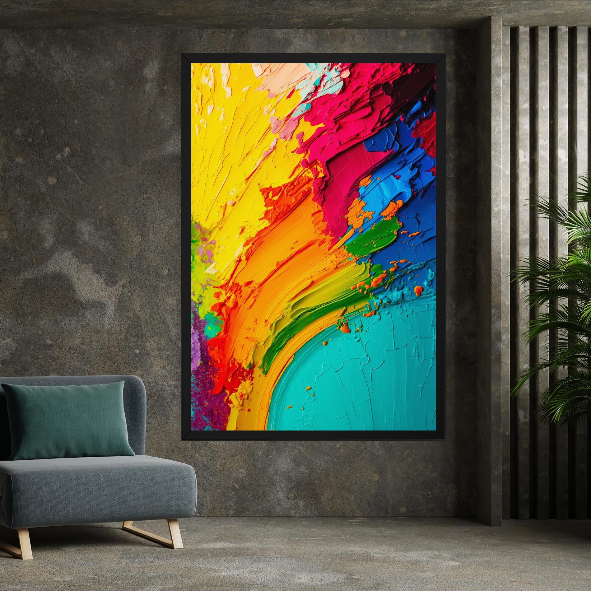 Tablou Canvas Multicolored Painting mockup 7