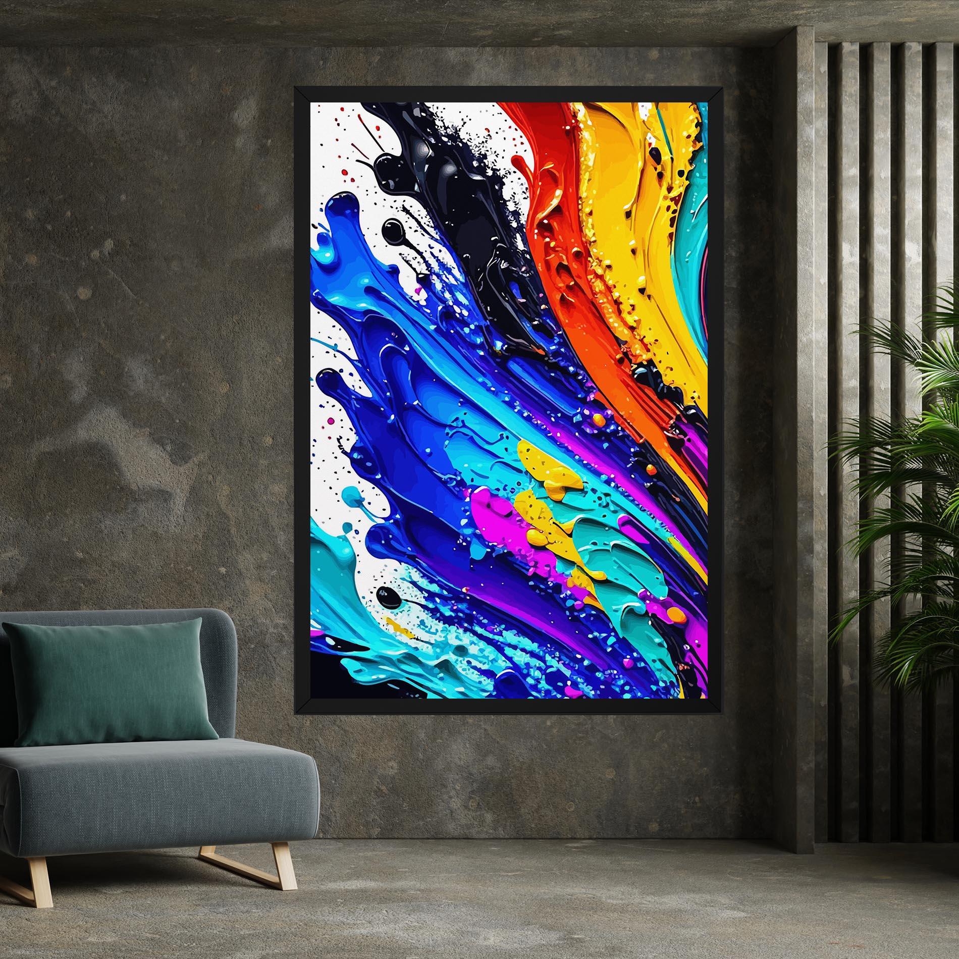 Tablou Canvas Pretty Splash Color mockup 7