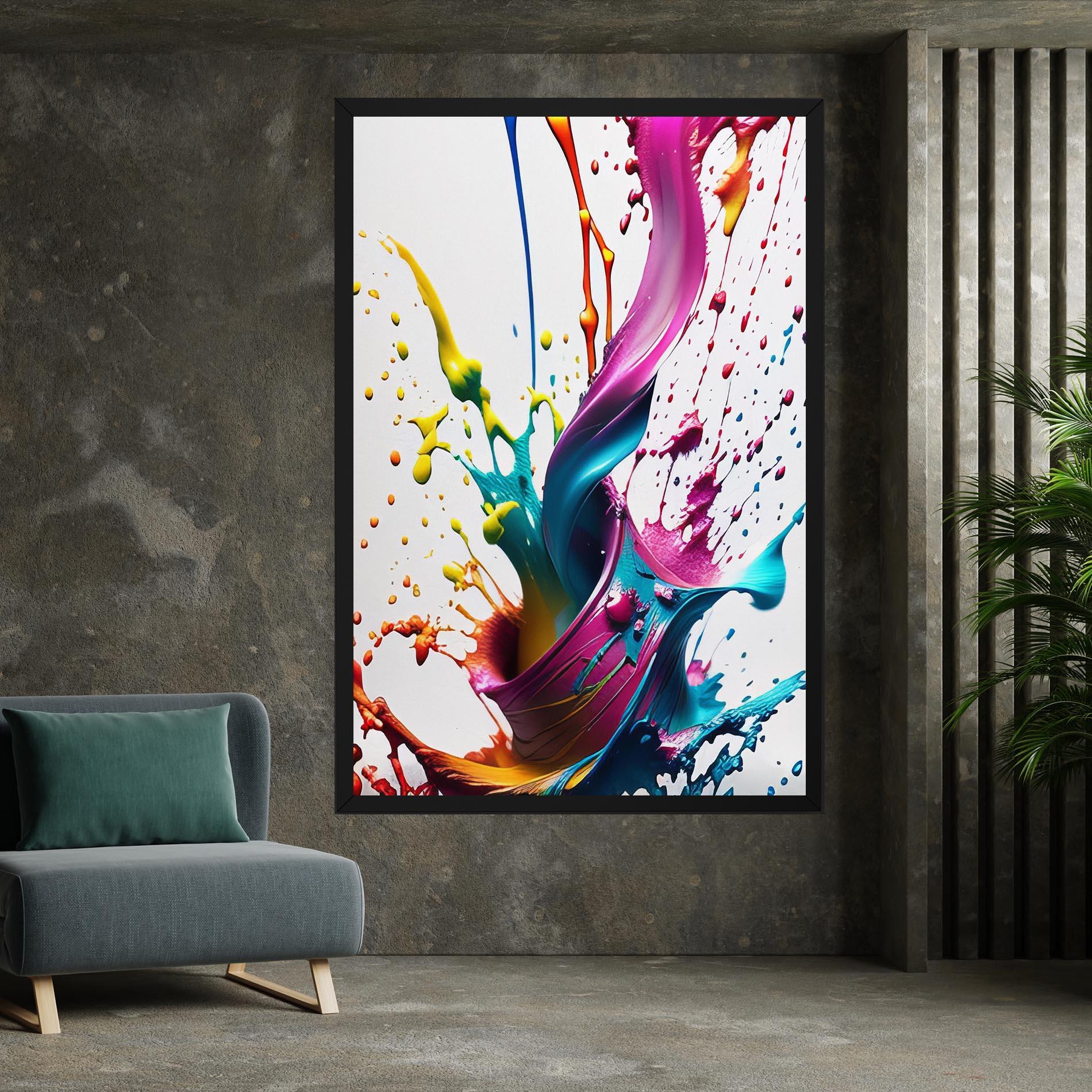 Tablou Canvas Purple Blue Splash mockup 7