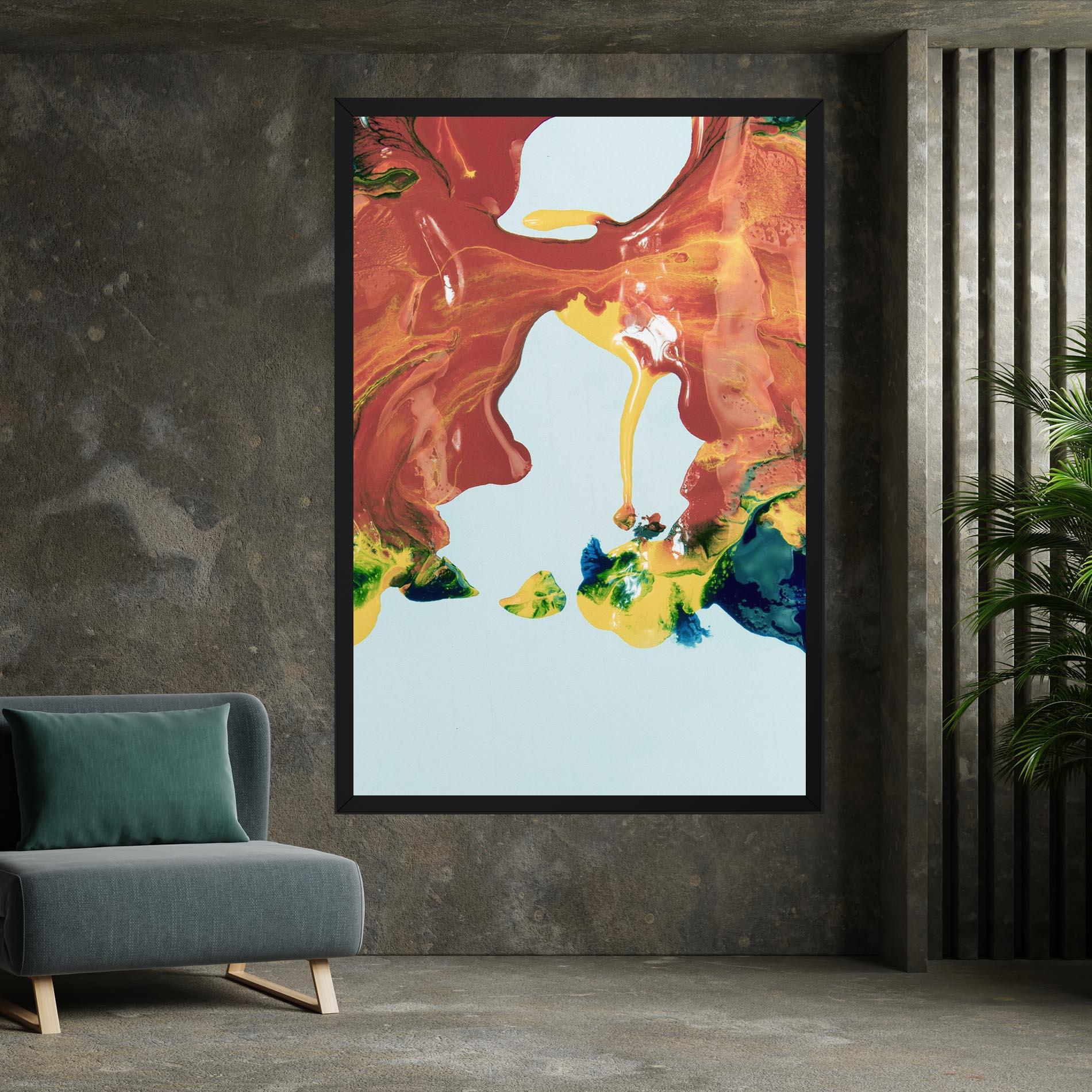 Tablou Canvas Spilled Paint mockup 7