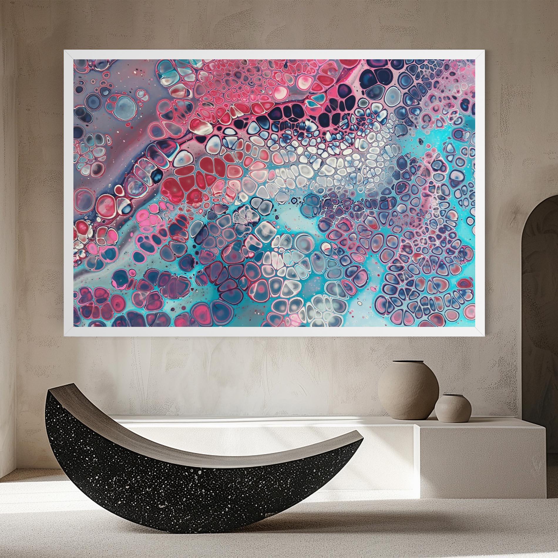 Tablou Canvas Abstract Blue Objects mockup 8