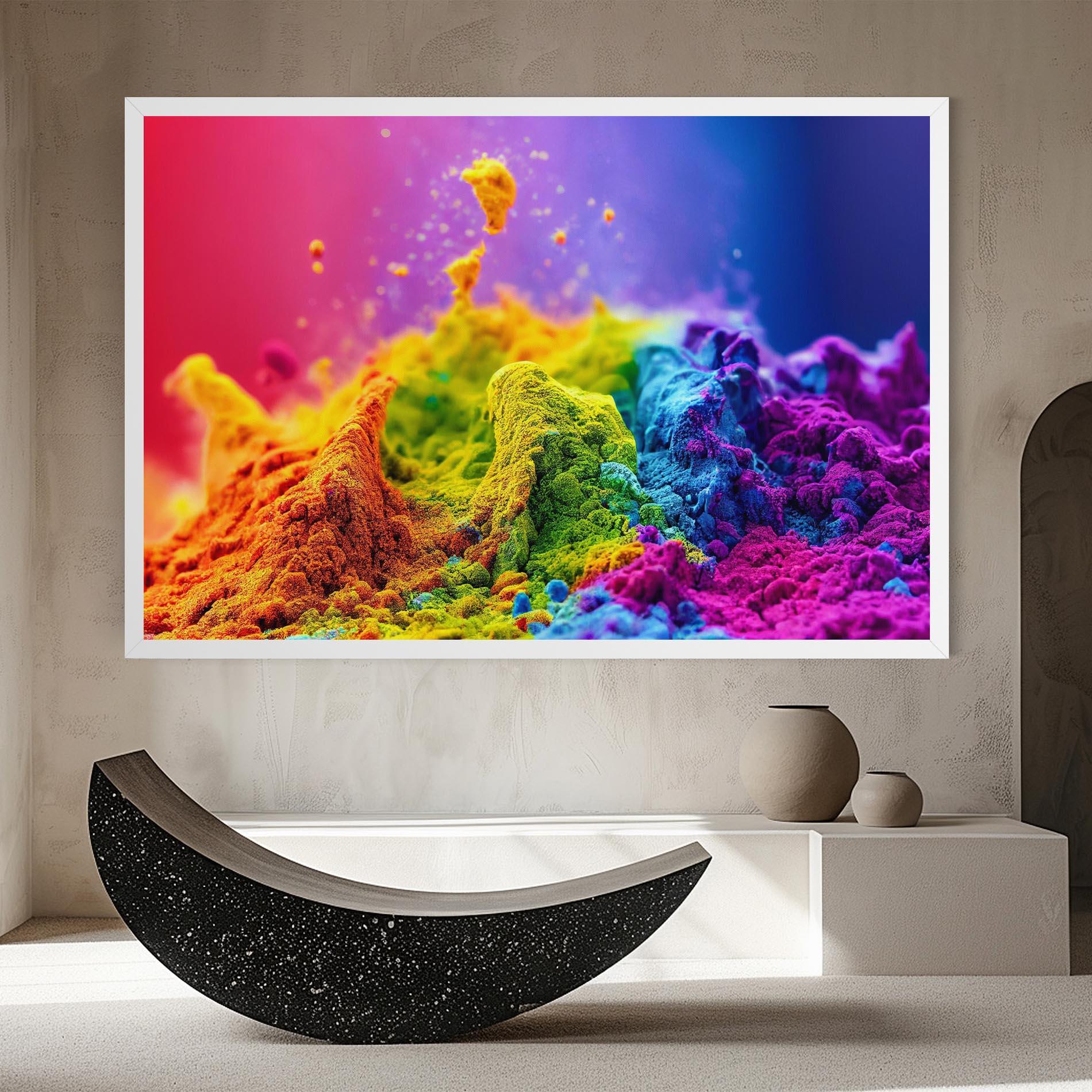Tablou Canvas Color Powder Explosion mockup 8