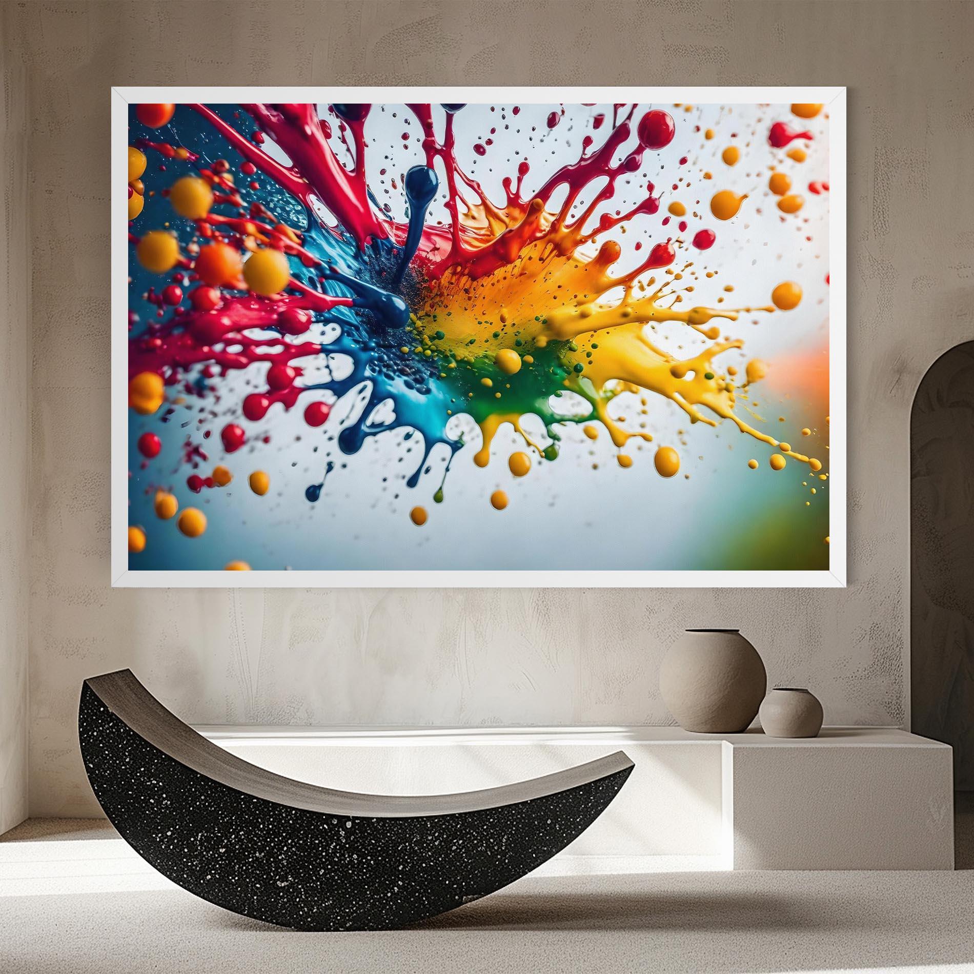 Tablou Canvas Colorful Splash Rainbow mockup 8