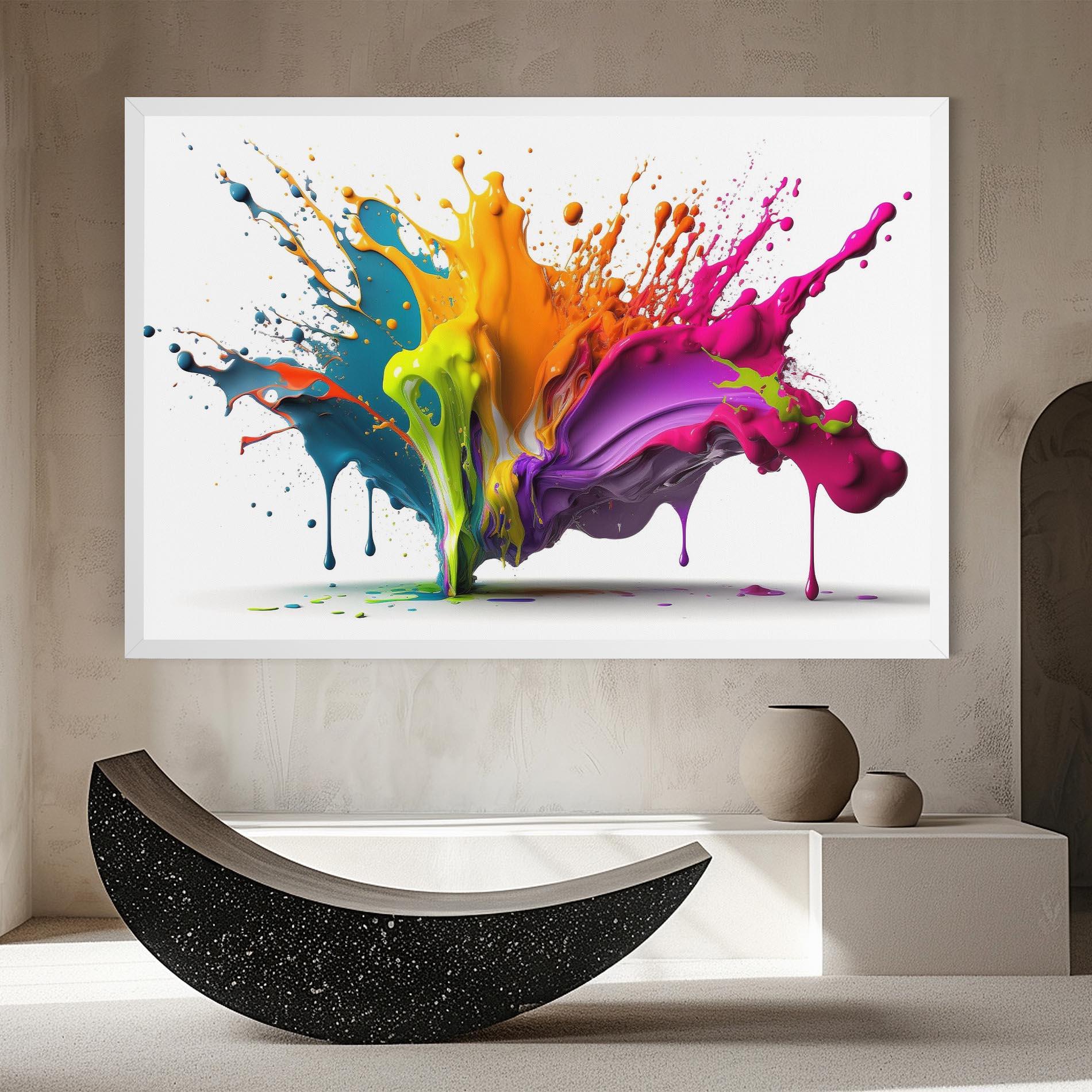 Tablou Canvas Exploding Mixed Liquid mockup 8