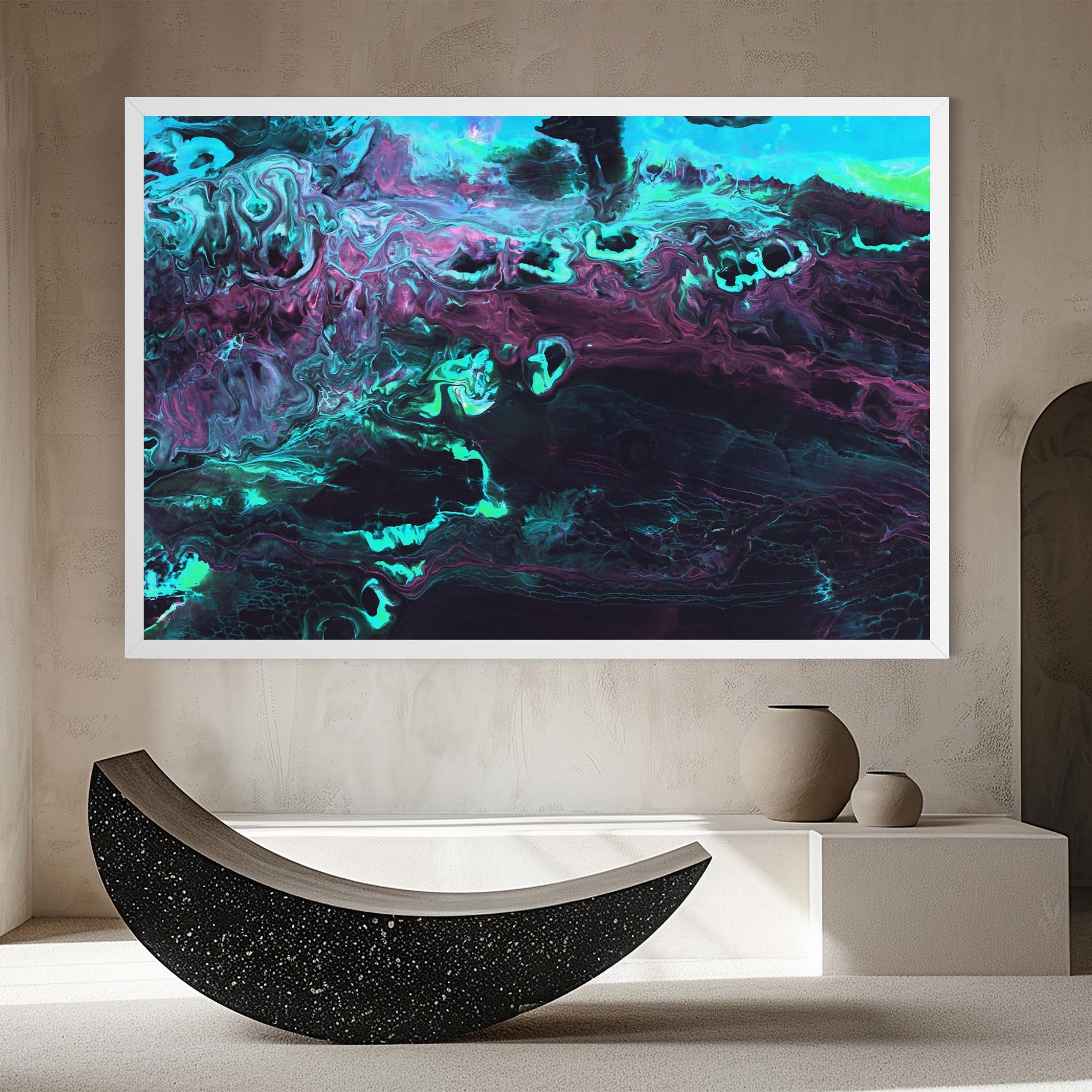 Tablou Canvas Neon Abstract mockup 8