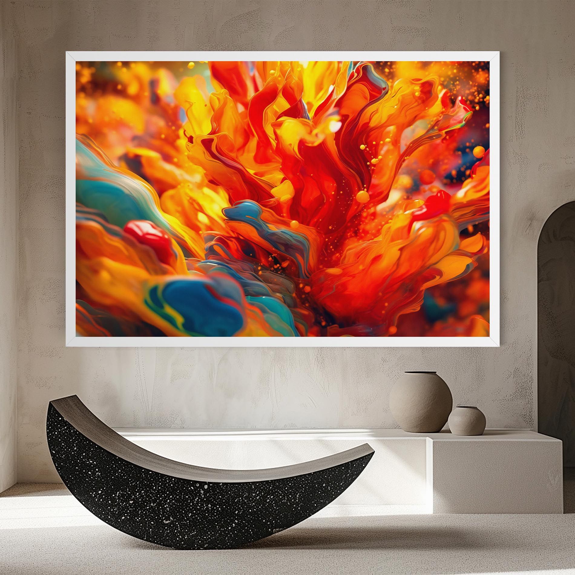 Red Color Flames mockup 8