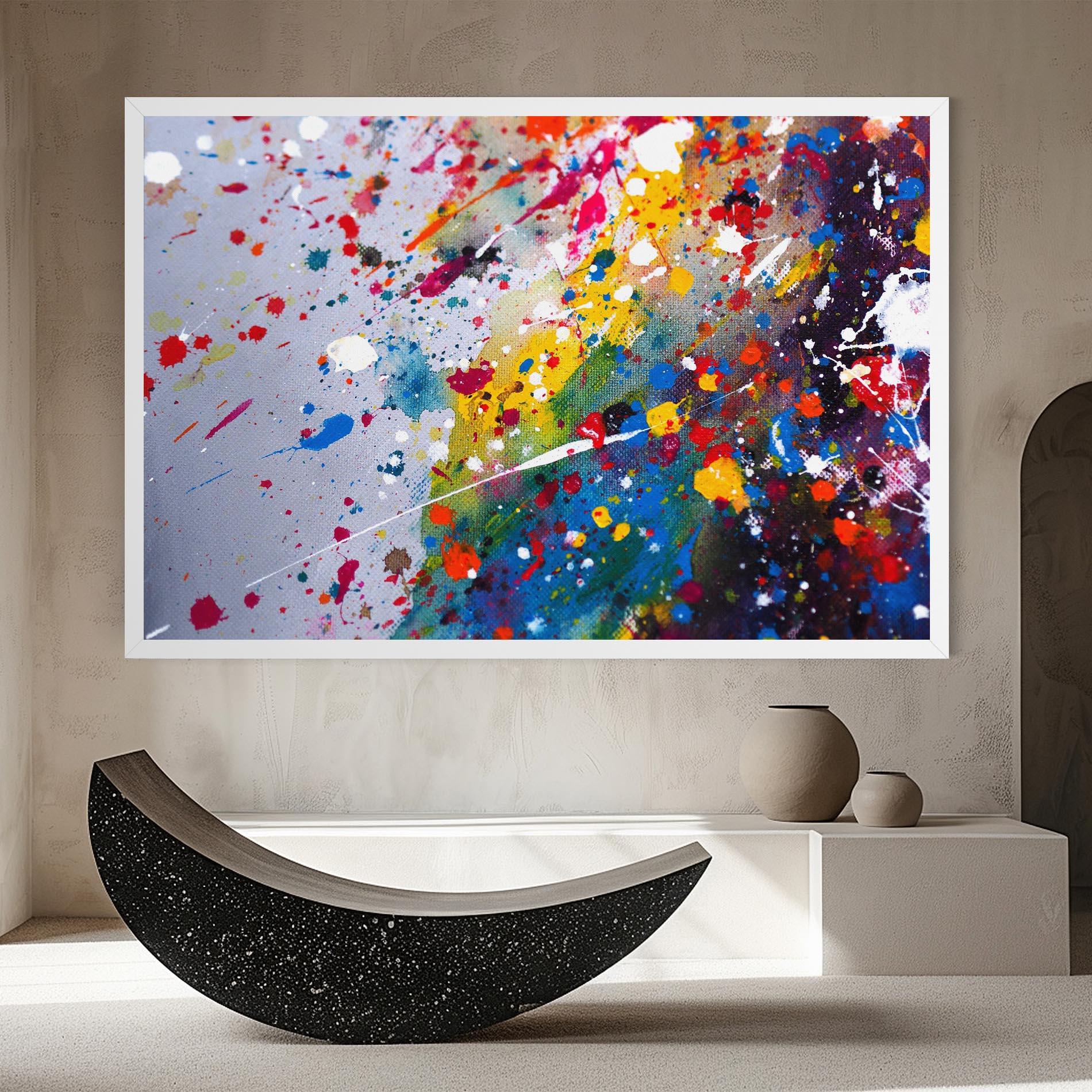 Tablou Canvas Watercolor Drops mockup 8