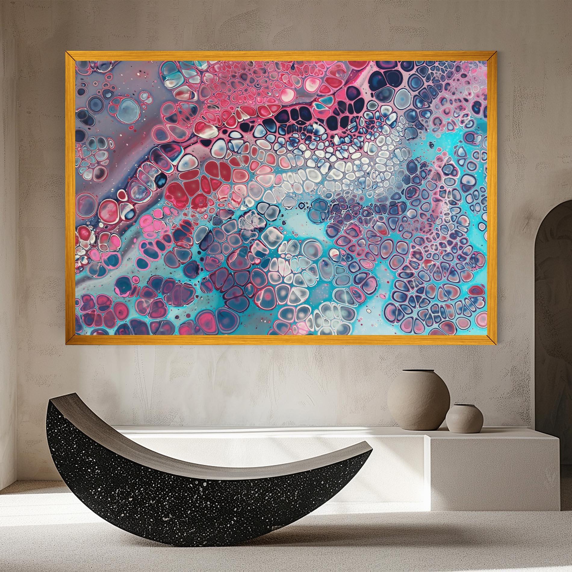 Tablou Canvas Abstract Blue Objects mockup 8