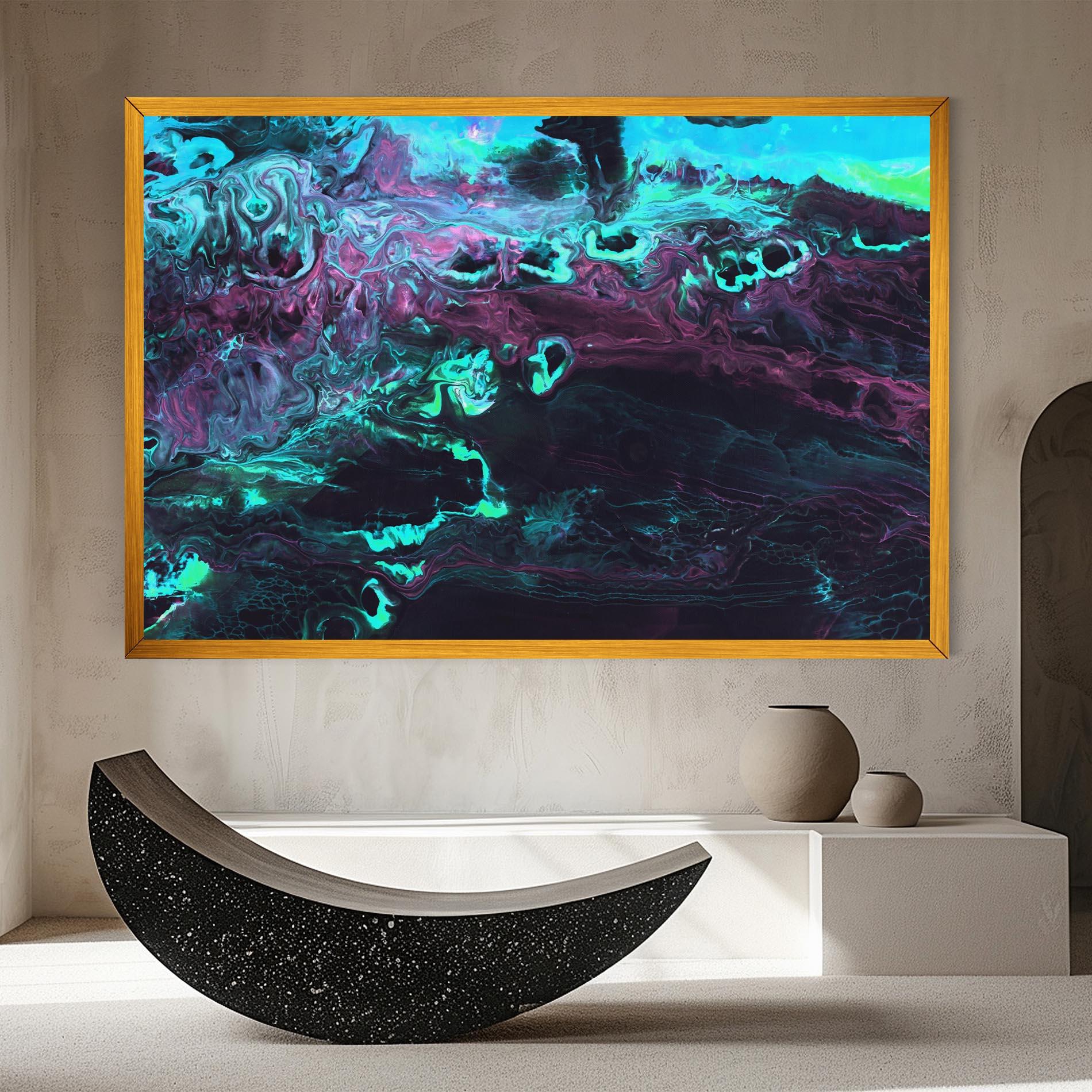 Tablou Canvas Neon Abstract mockup 8